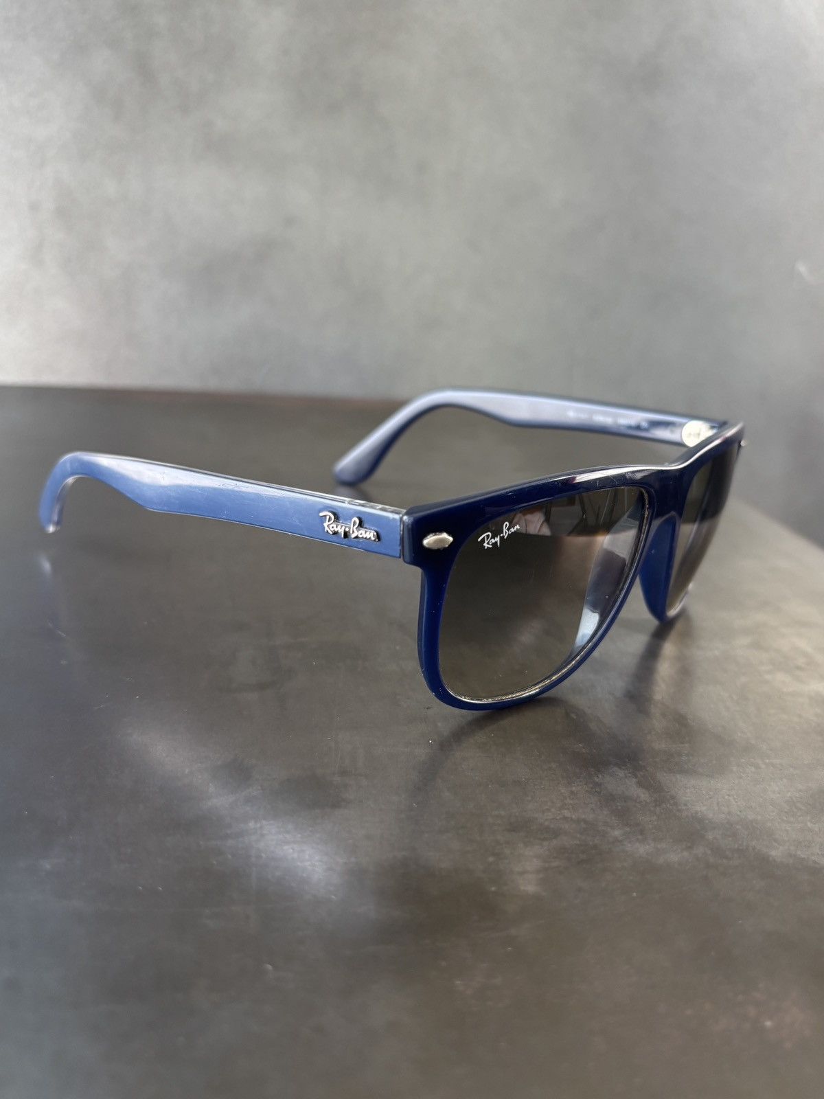 RayBan Ray-Ban Sunglasses RB4147 Made in Italy Blue Sport Boyfriend Size ONE SIZE - 11 Thumbnail