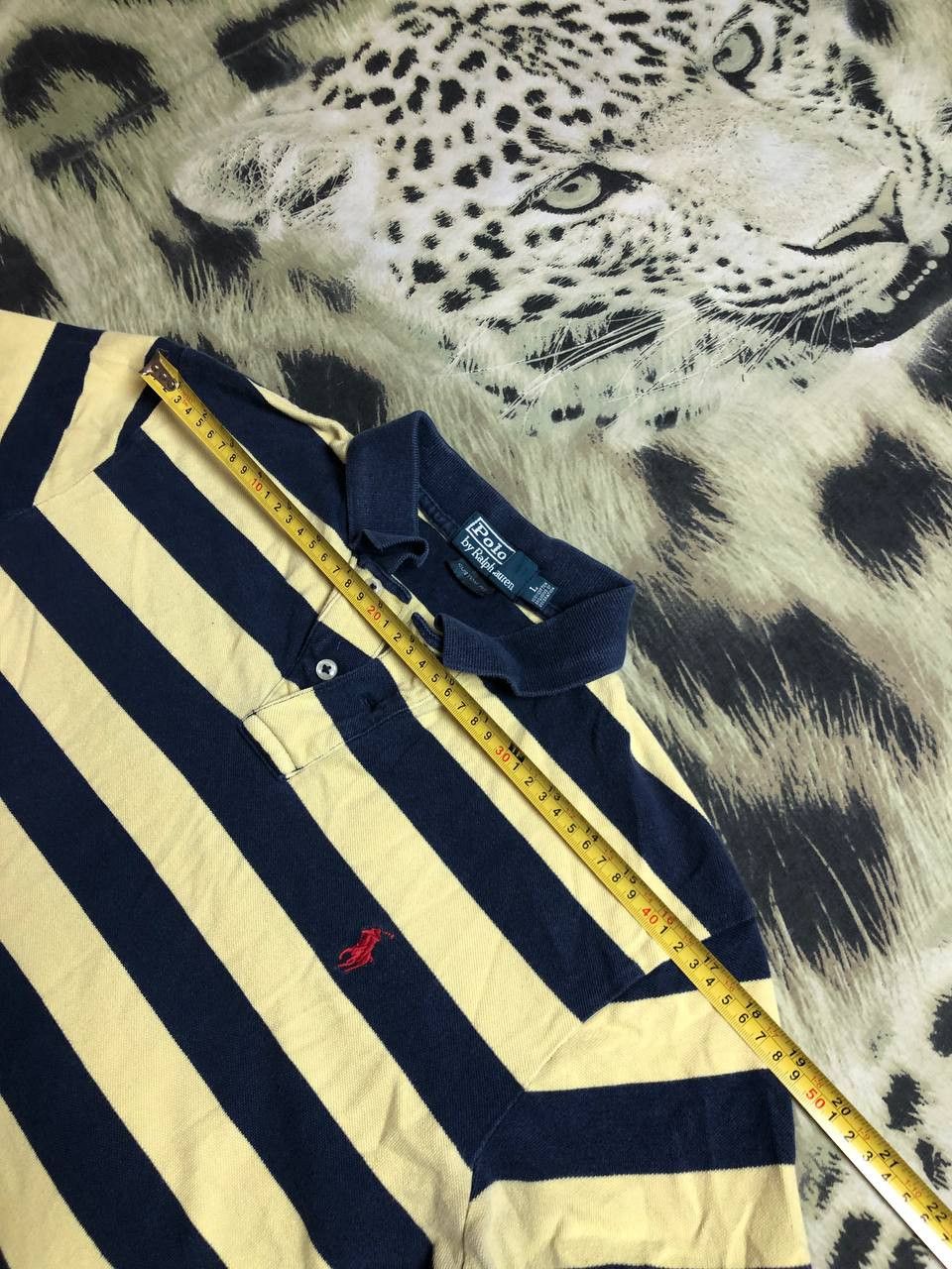 Polo Ralph Lauren Polo Ralph Lauren Custom Fit Striped Polo Size L Size US L / EU 52-54 / 3 - 13 Thumbnail