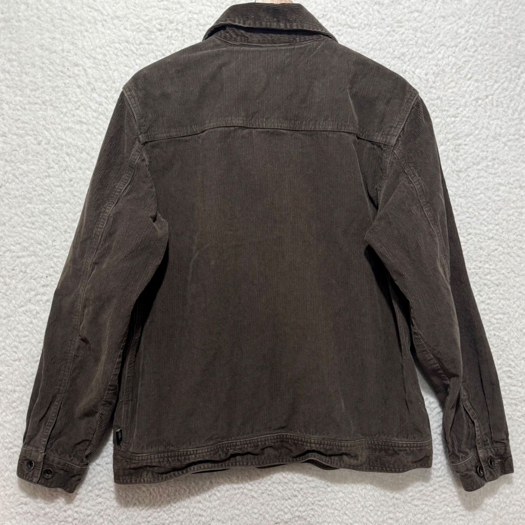 Vans Vans Mens Medium Brown Corduroy Drill Chore Coat Button Up Jacket Size US M / EU 48-50 / 2 - 2 Thumbnail