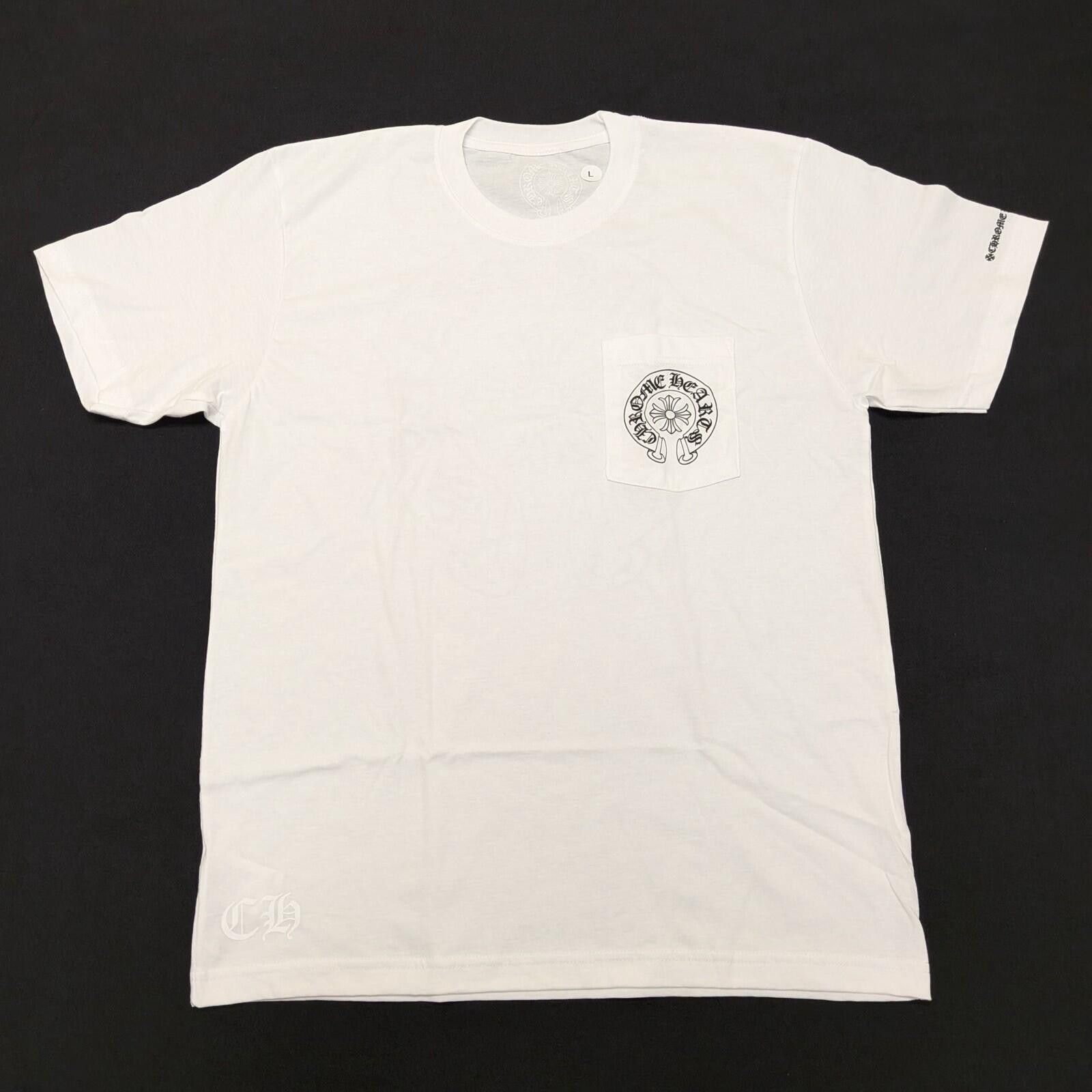 Chrome Hearts Chrome Hearts White Horseshoe Logo T Shirt | Grailed