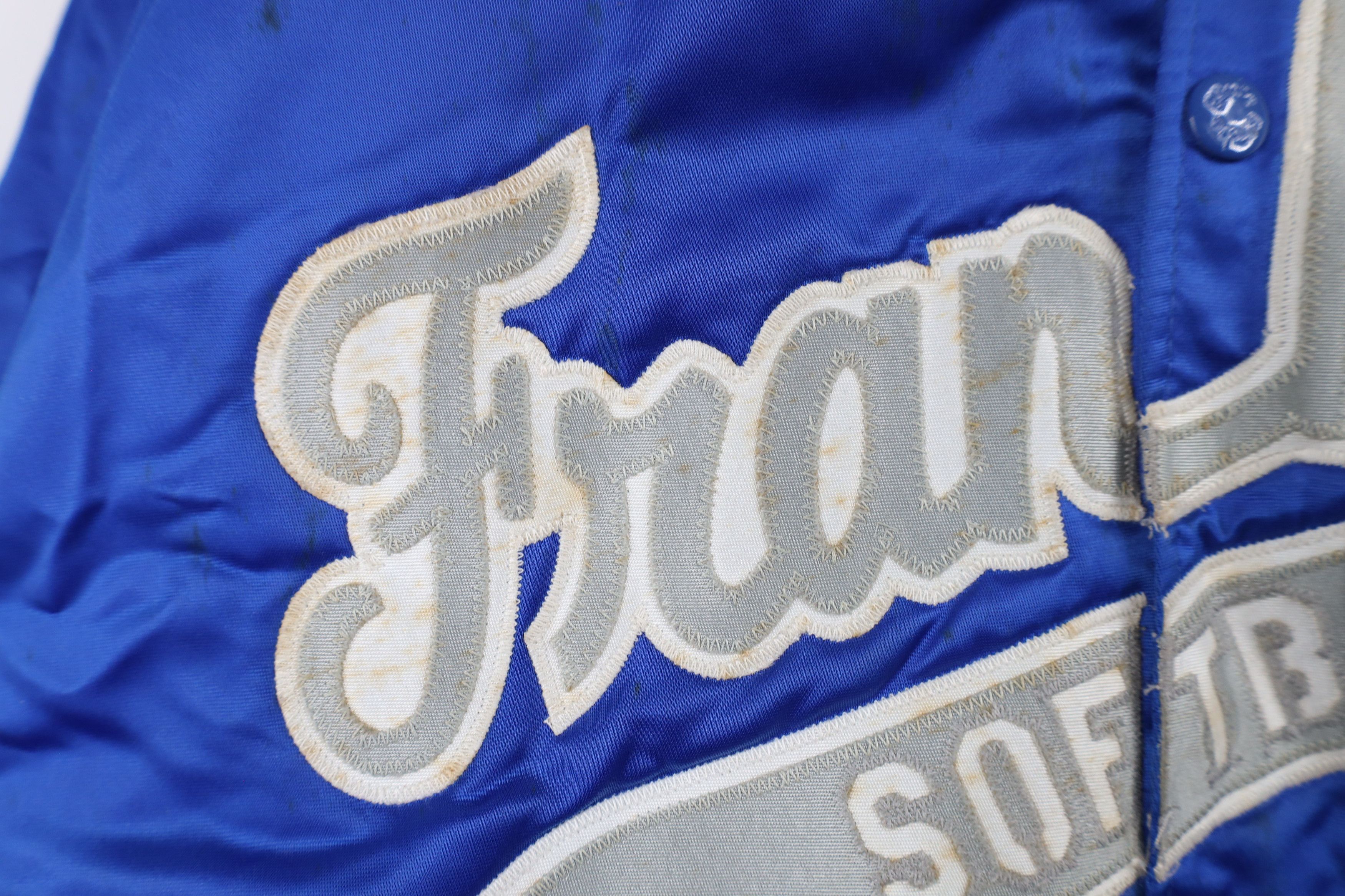 Vintage Vintage 70s 80s Frankies Softball Satin Bomber Jacket Size US XL / EU 56 / 4 - 6 Thumbnail