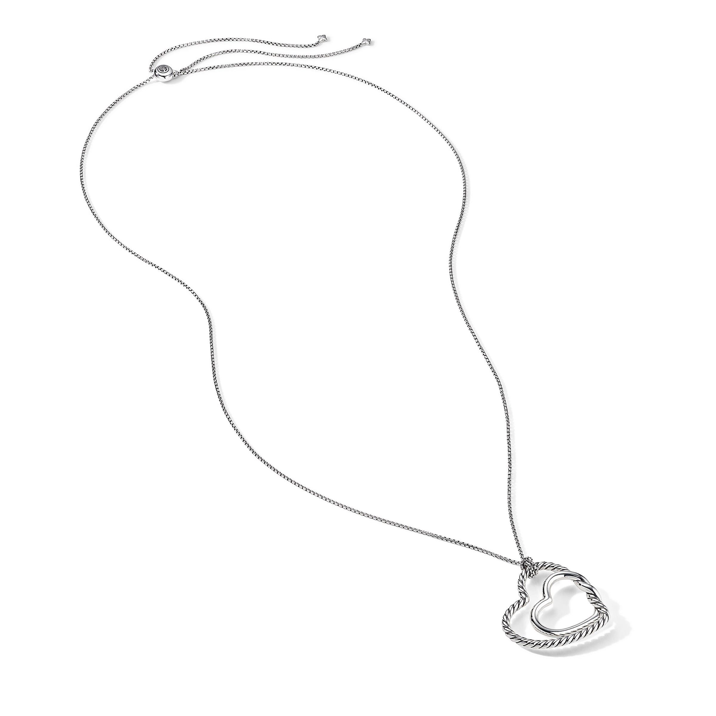 David Yurman o1s1wg111025 N14266D Continuance Heart Necklace in Silver Size ONE SIZE - 2 Thumbnail