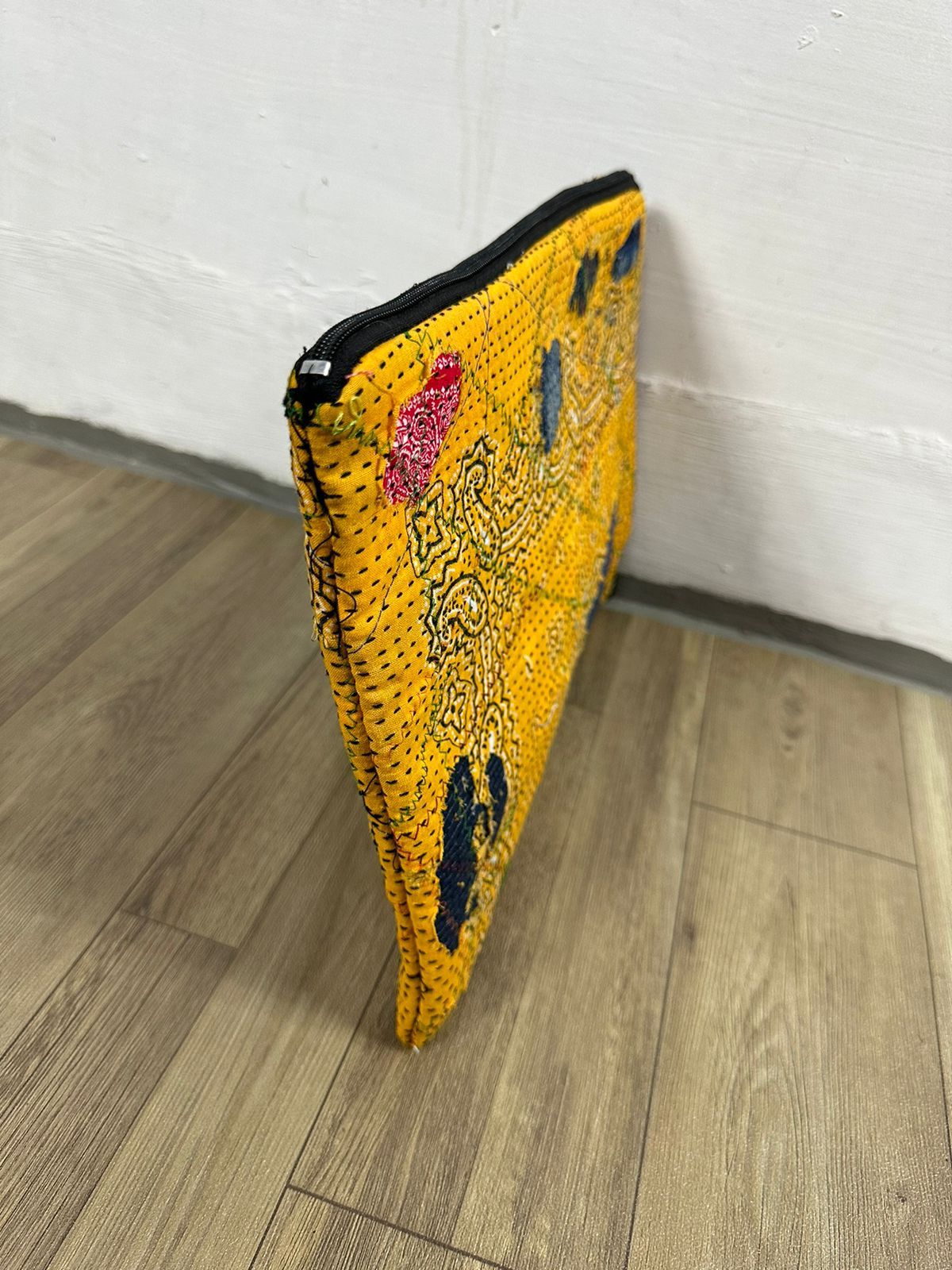 Other Custom Made Distressed Denim Paisley Patchwork boro Clutch Size ONE SIZE - 4 Thumbnail