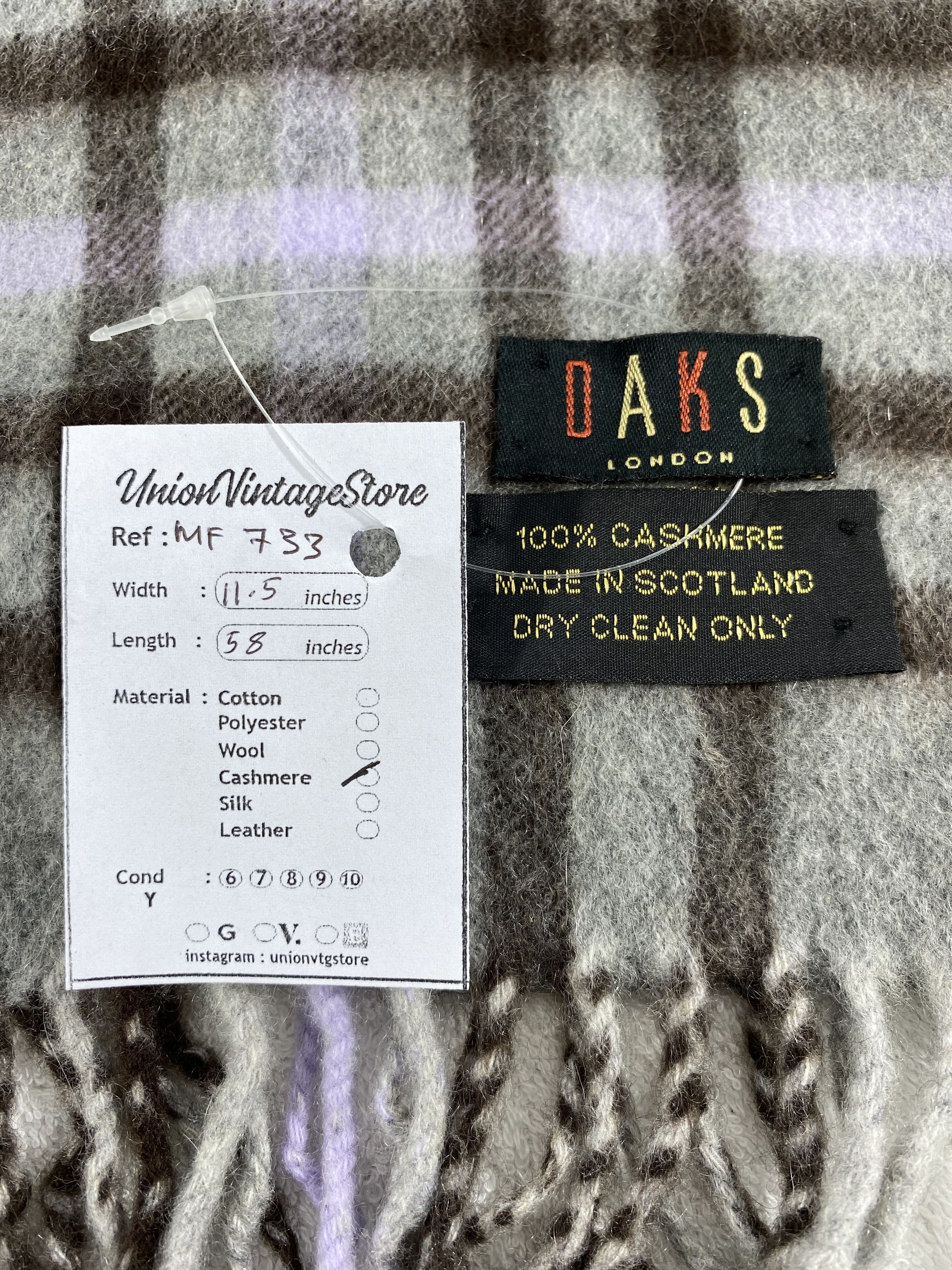 DAKS Vintage Daks Scarf/Muffler/Neckwear MF733 Size ONE SIZE - 4 Thumbnail