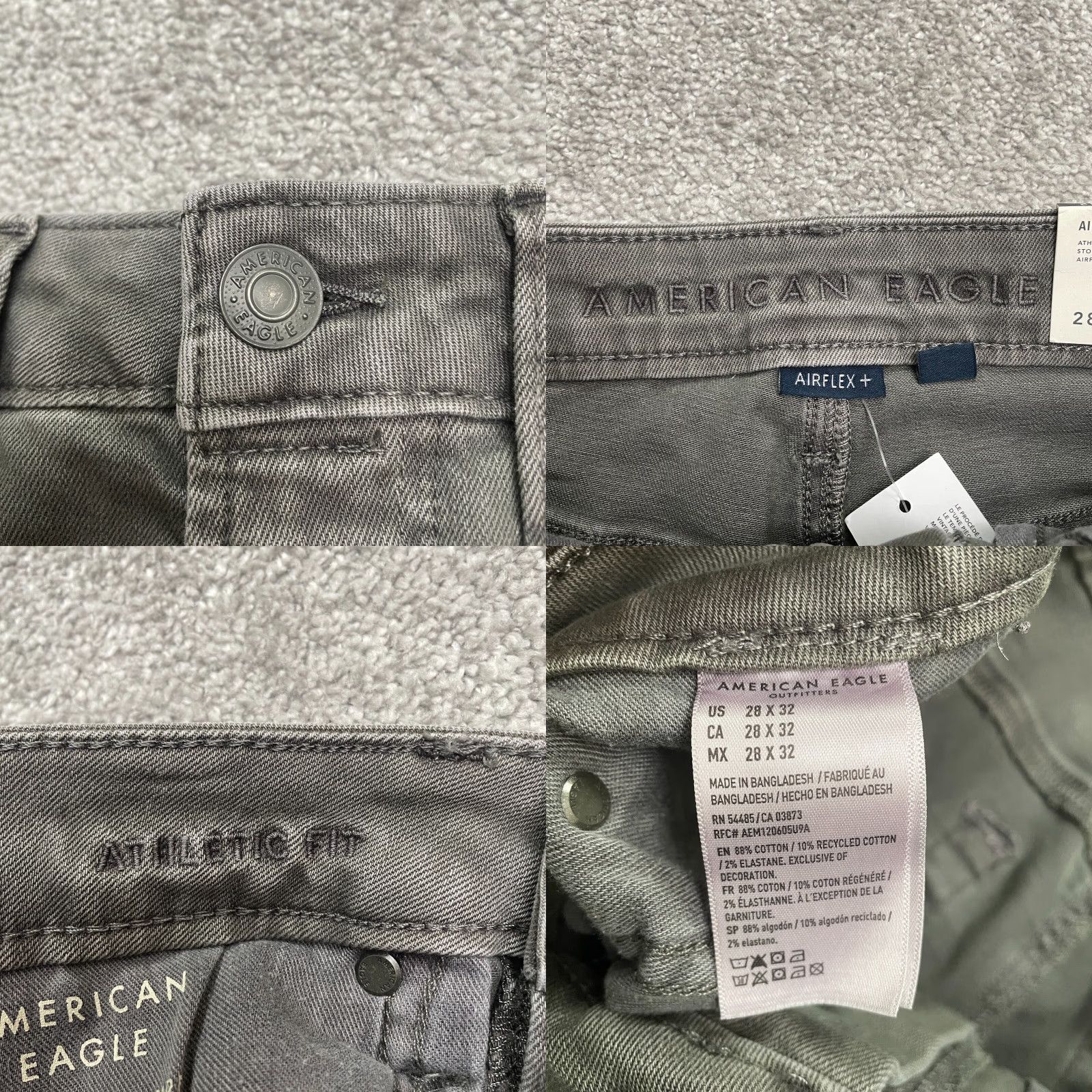 American Eagle Outfitters American Eagle Outfitters Jeans Athletic Fit 28/32 Stone Gray NWT Mens Denim 5-Pocket Size US 28 / EU 44 - 8 Thumbnail