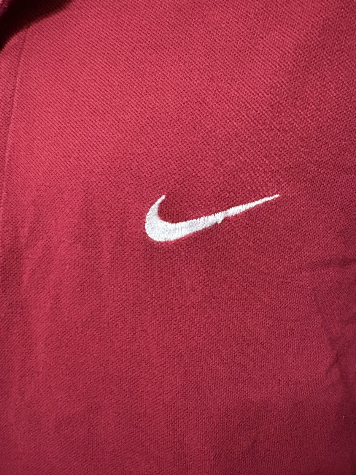 Nike Vintage Nike Polo Long Sleeve Shirt 90’s Maroon Swoosh Grail Size US XL / EU 56 / 4 - 3 Thumbnail