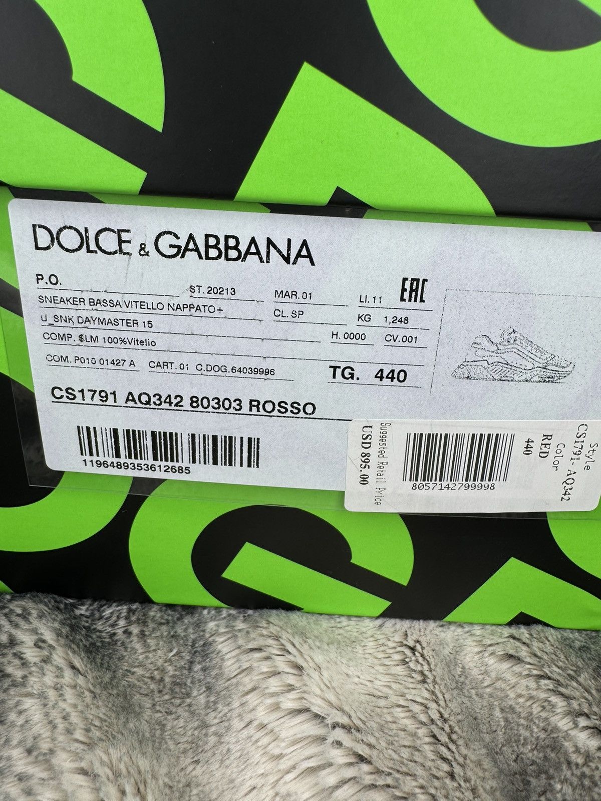 Dolce & Gabbana Dolce & Gabbana Sneaker Bassa Vitello Nappato Size US 11 / EU 44 - 19 Thumbnail