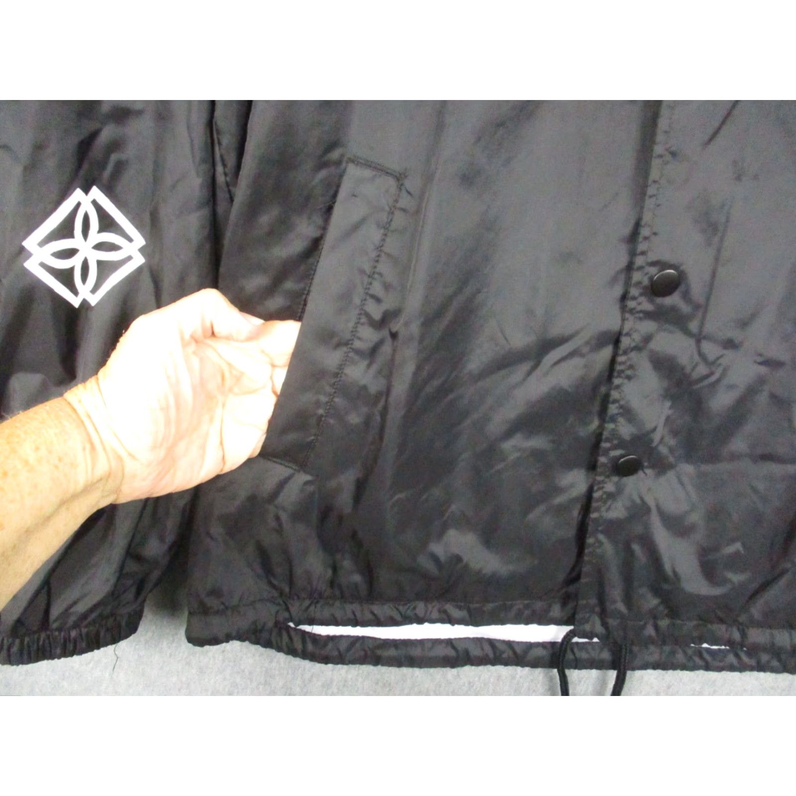 Vintage Dope Jacket Windbreaker Los Angeles Black Logo Oversized L Nylon Zip Casual Men Spring Summer Fall Winter 46 Chest Logo Embroidered Size US L / EU 52-54 / 3 - 6 Thumbnail