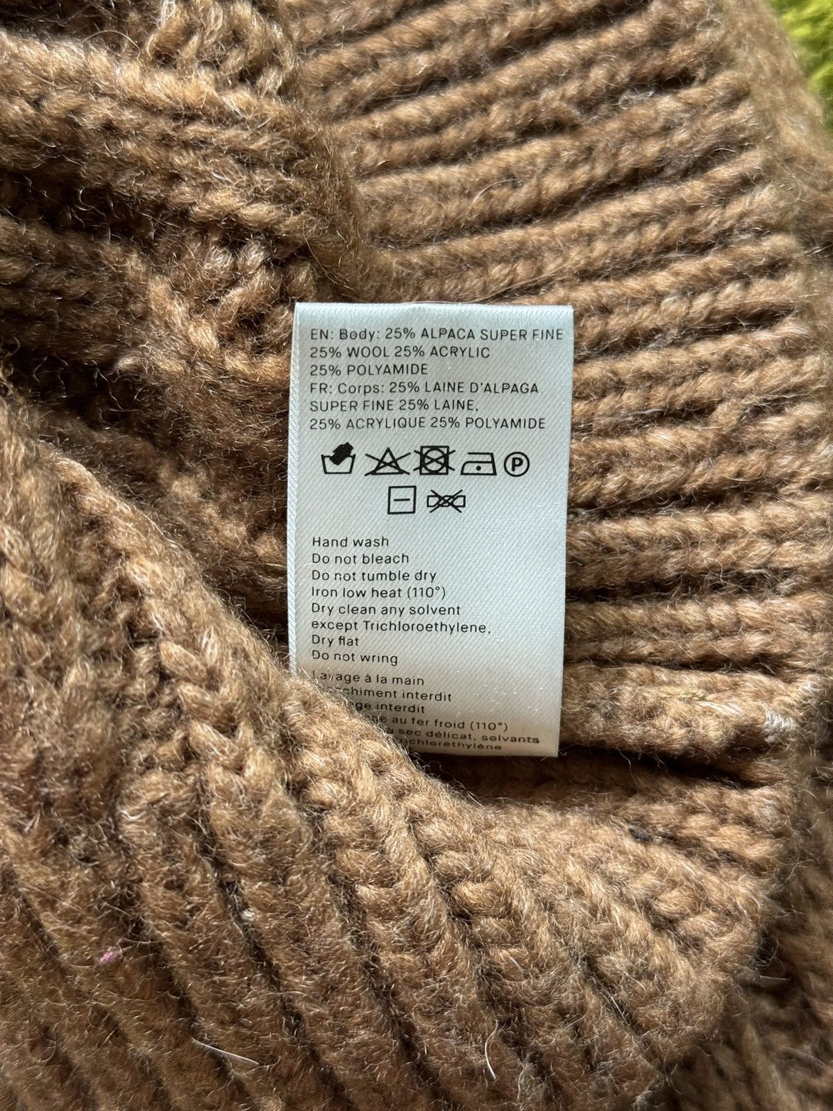 Nanushka Nanushka alpaca wool blend cable knit ribbed sweater Size L / US 10 / IT 46 - 6 Thumbnail