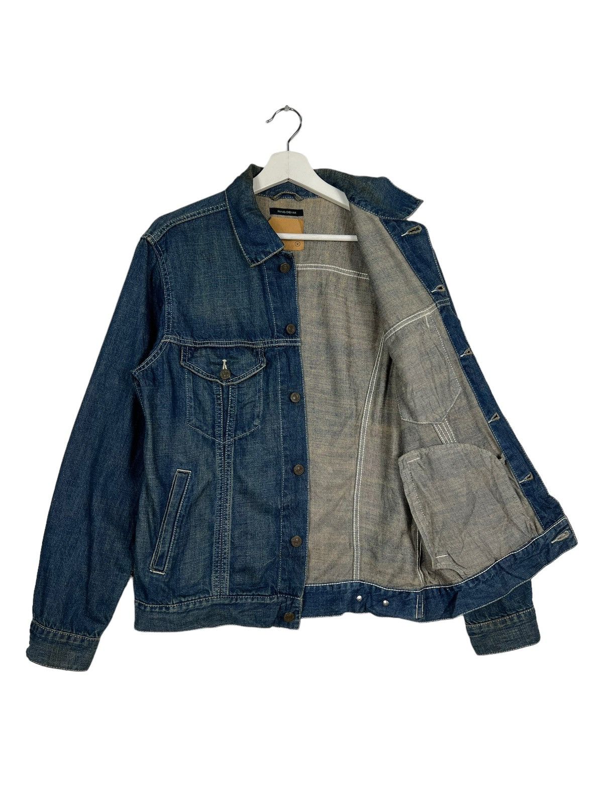45rpm 🔥 00s JAPANESE RING DENIM TRUCKER JACKET MADE IN JAPAN Size US M / EU 48-50 / 2 - 3 Thumbnail