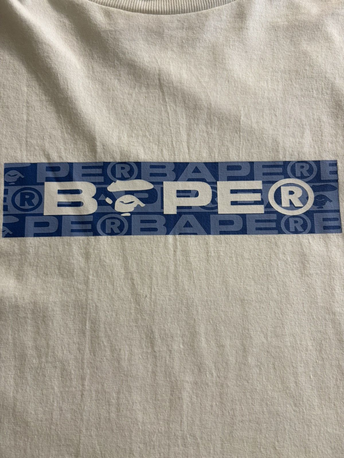 Bape A Bathing Ape (BAPE) Blue and white tee Size US L / EU 52-54 / 3 - 3 Thumbnail