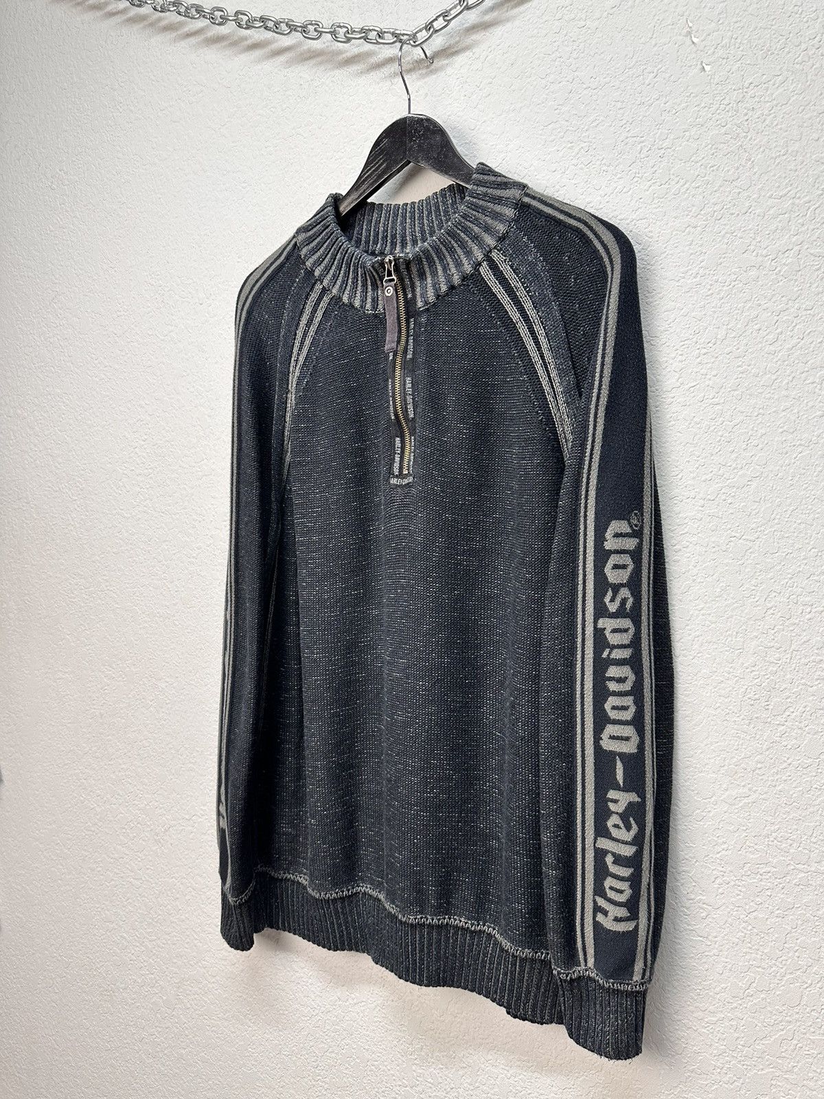 Harley Davidson Y2k Avatngarde Sweater Distressed Harley Davidson Japanese Size US L / EU 52-54 / 3 - 4 Thumbnail