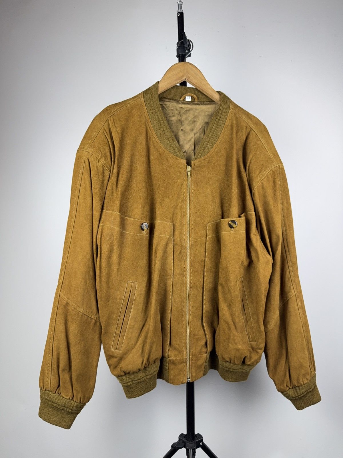 Japanese Brand Vintage 90s Cowboy Western USA Leather Bomber Flight Jacket Size US L / EU 52-54 / 3 - 1 Thumbnail
