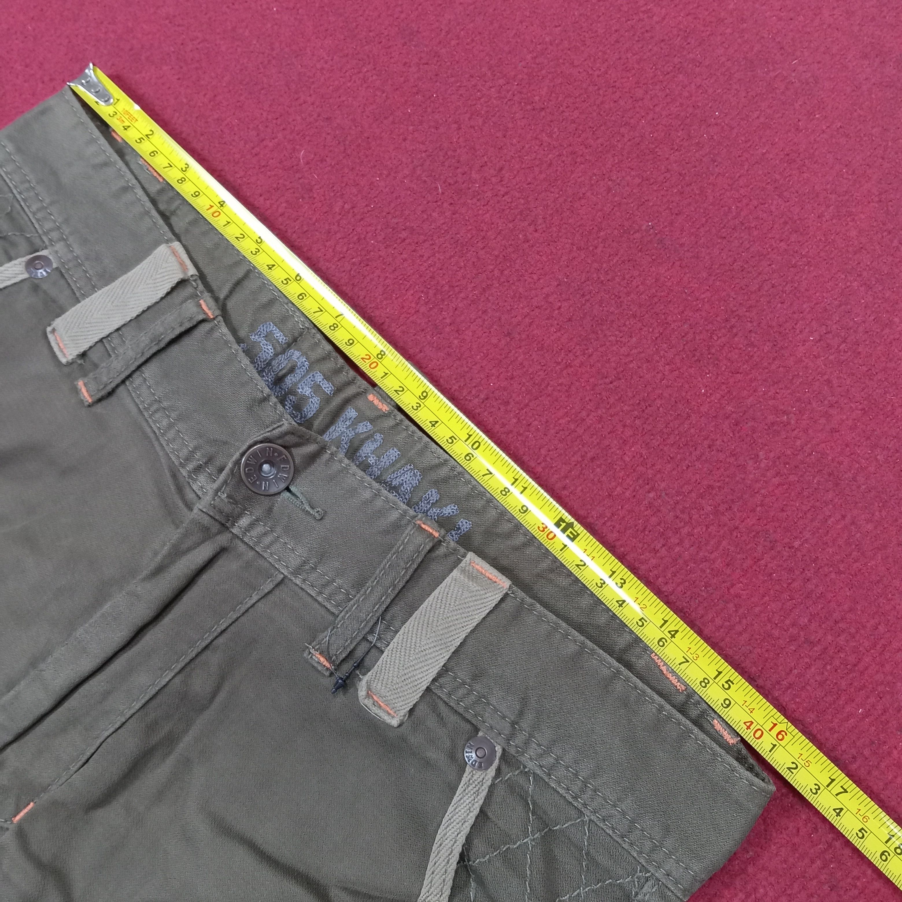 Edwin × Vintage Edwin Streetwear Skater Style Rare Design Pants Size US 33 - 7 Thumbnail