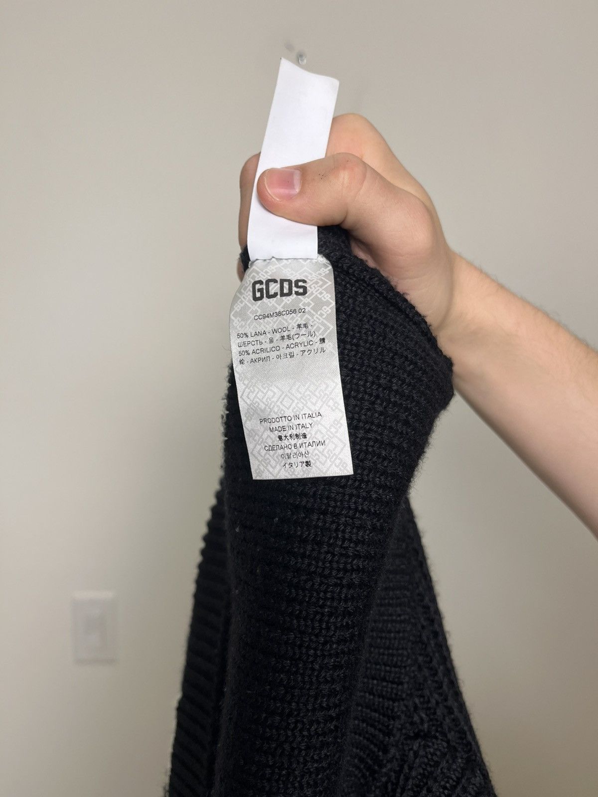 GCDS GCDS SWEATER BLACK Size US L / EU 52-54 / 3 - 6 Thumbnail