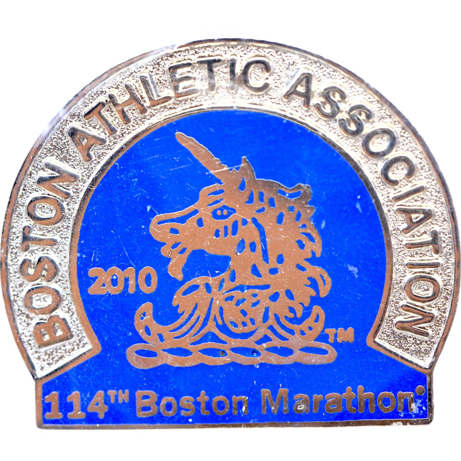 Other Boston Marathon 2010 114th Anniversary Commemorative BAA Pin Size ONE SIZE - 2 Thumbnail
