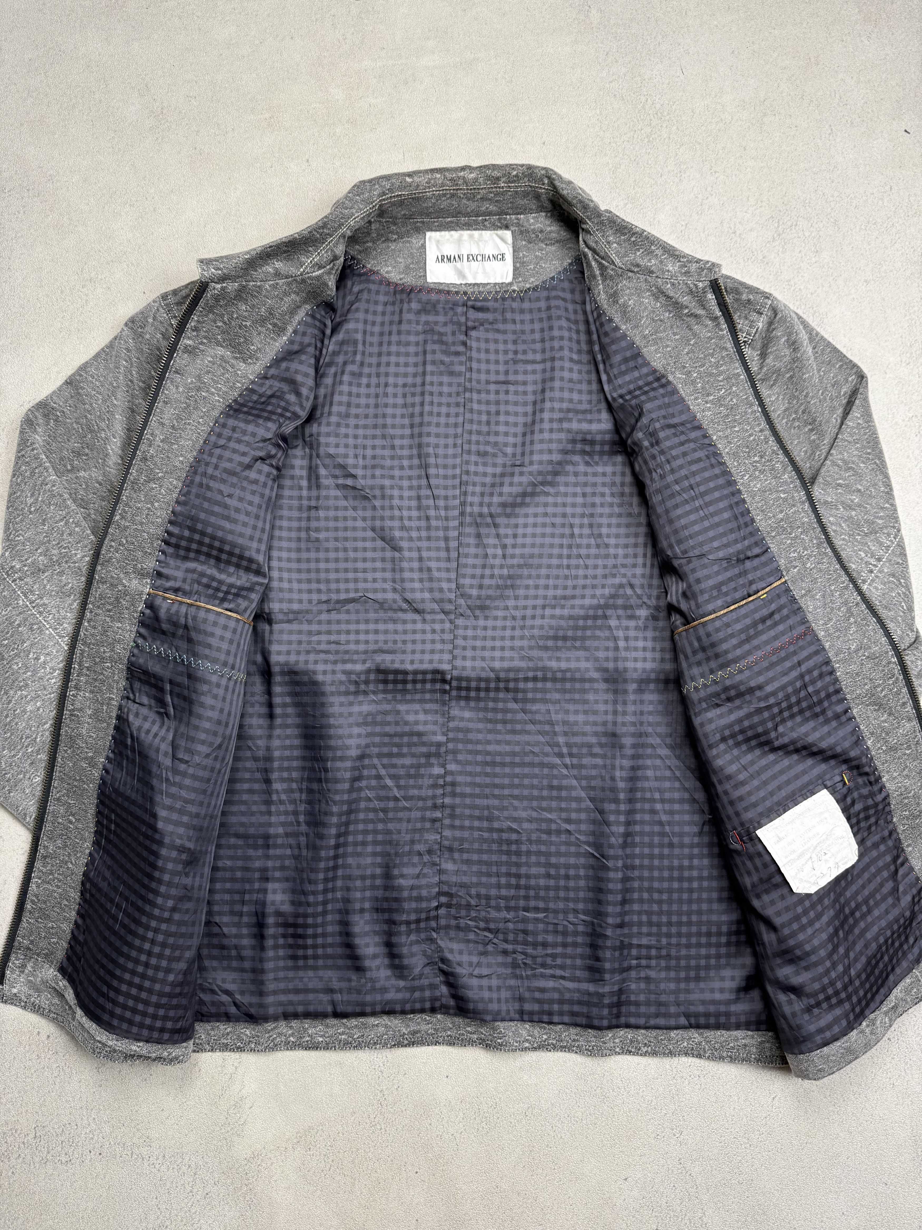 Armani Vintage Armani Wool Leather Jacket Size US XL / EU 56 / 4 - 8 Thumbnail