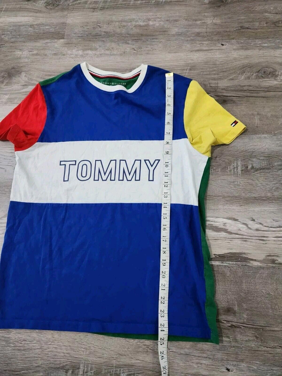 Tommy Hilfiger Mens Tommy Hilfiger Shirt Small Colorblock Retro Logo Size US L / EU 52-54 / 3 - 5 Thumbnail