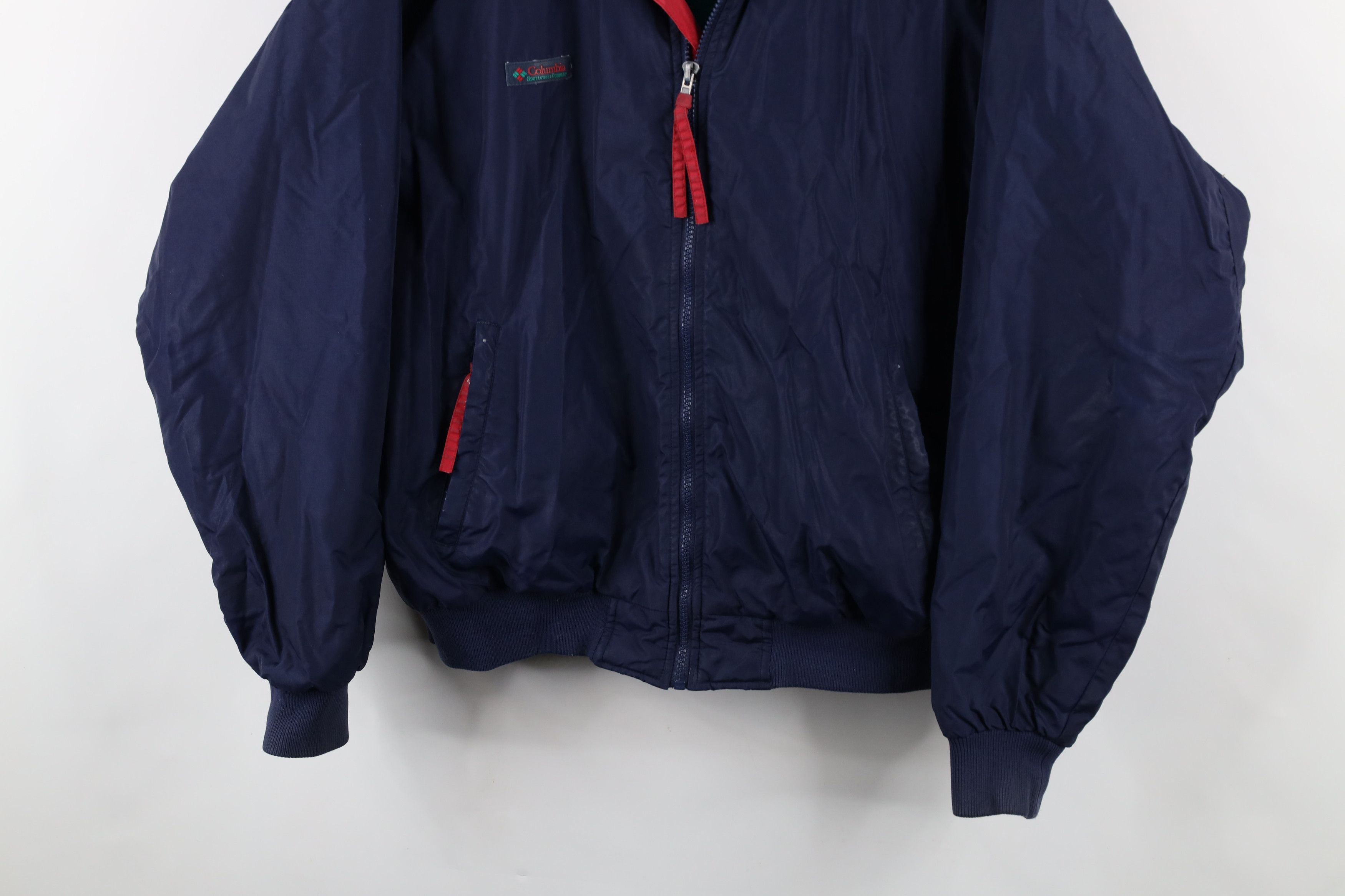Columbia × Vintage Vintage 90s Columbia Spell Out Fleece Lined Bomber Jacket Size US XXL / EU 58 / 5 - 3 Thumbnail