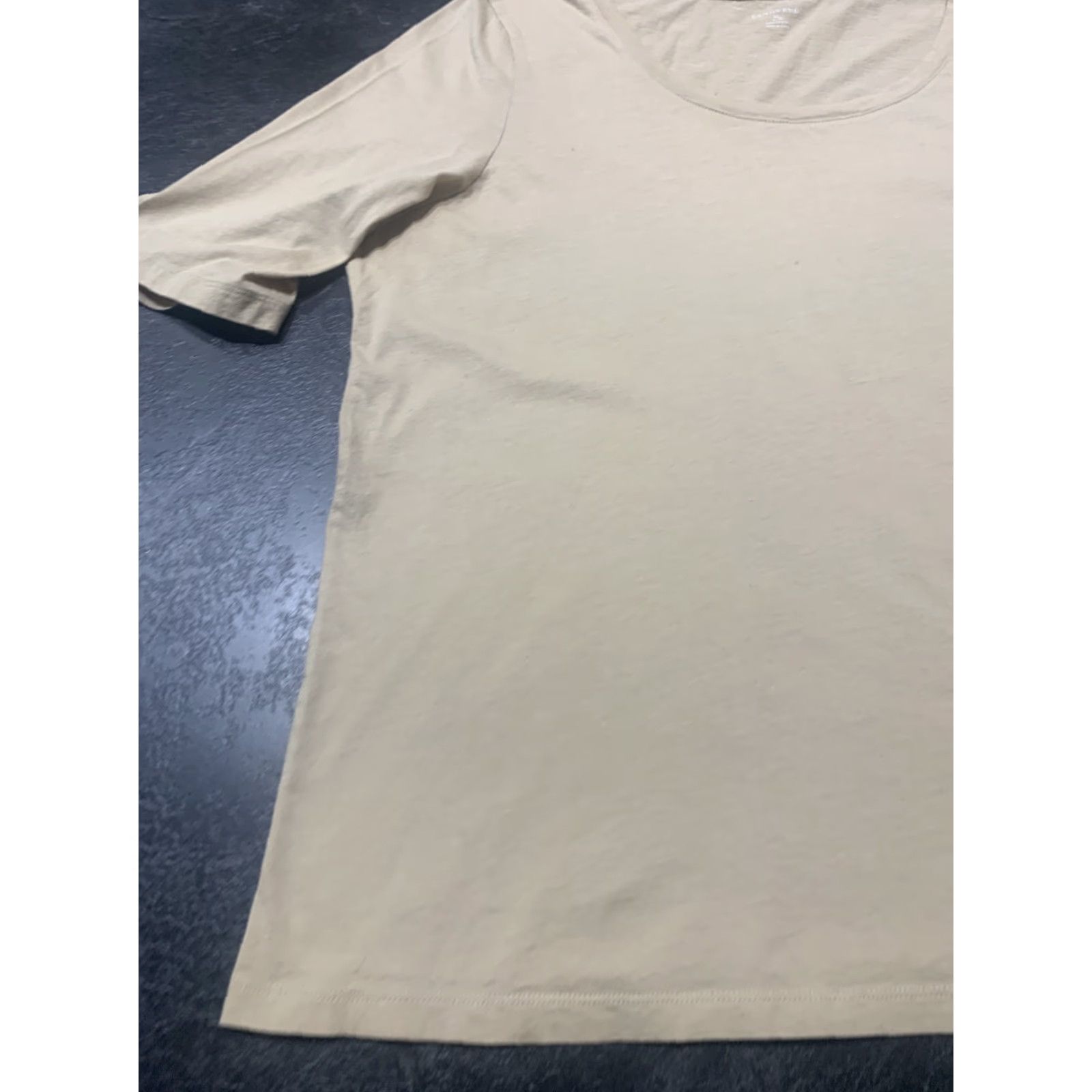 Lands' End Lands' End Women's Beige Polo Shirt Size XL 18-20 Preowned Size XL / US 12-14 / IT 48-50 - 4 Thumbnail