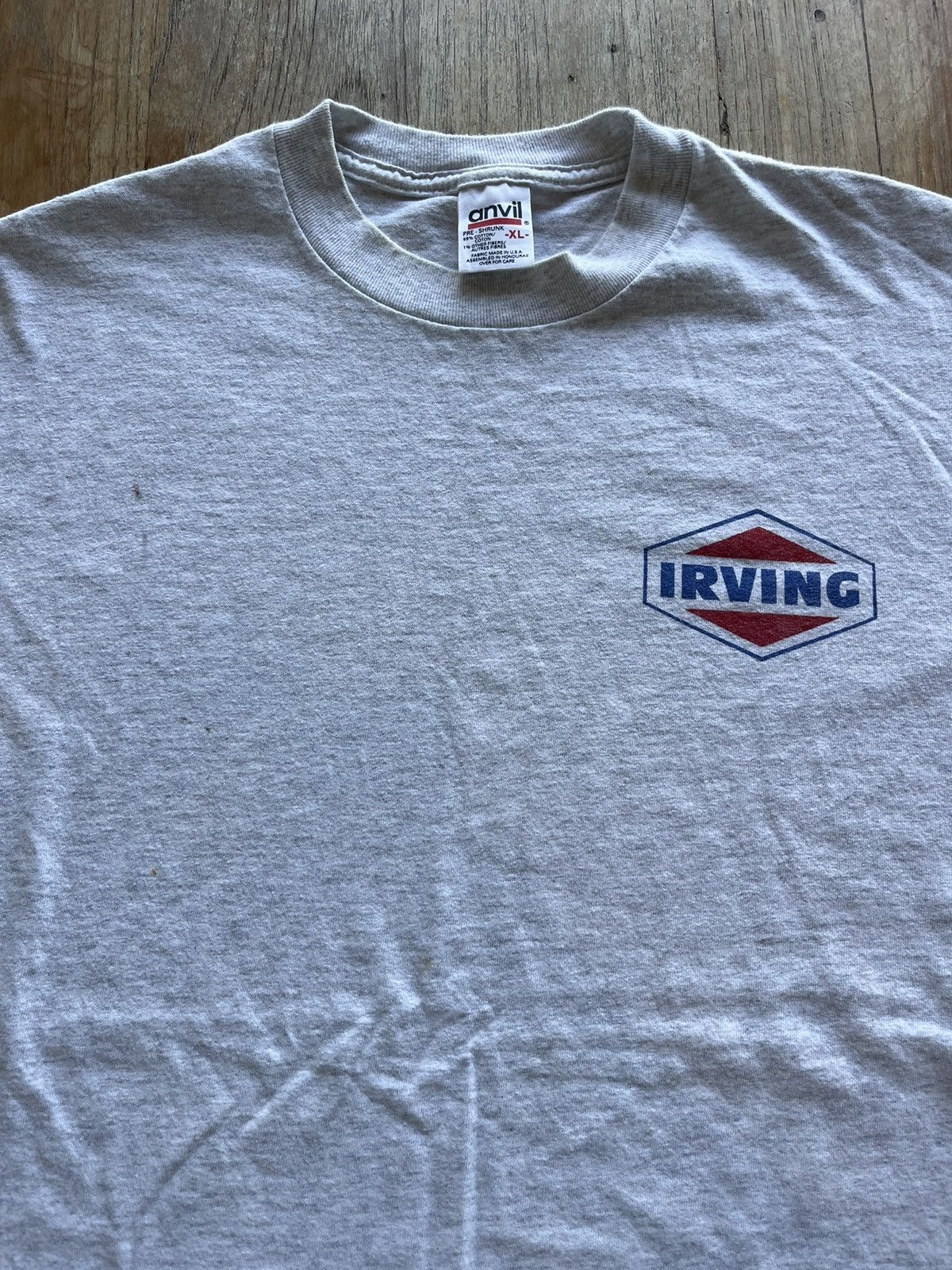 Vintage Vintage IRVING Gas and Oil Company 90’s Tshirt Size US XL / EU 56 / 4 - 3 Thumbnail