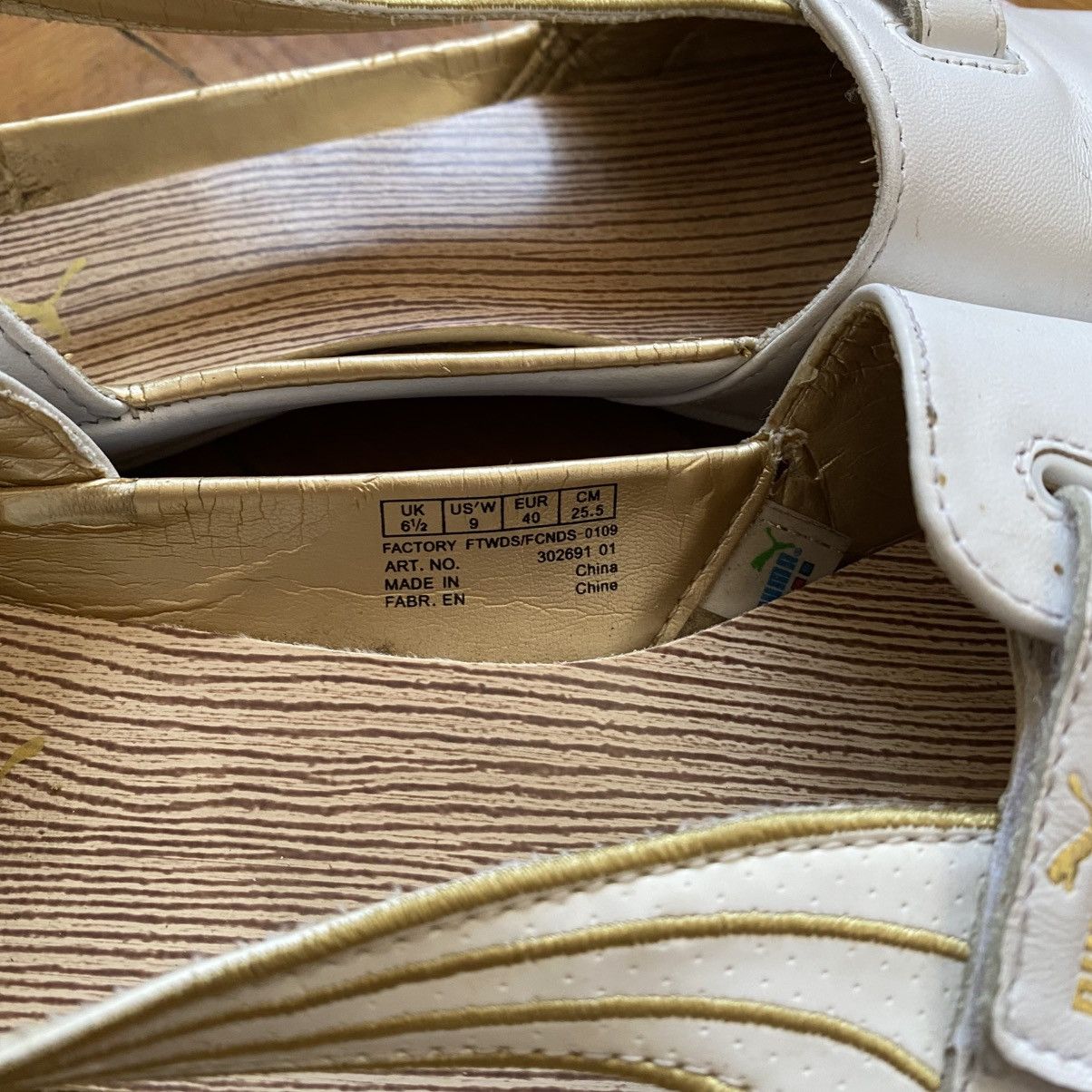 Puma VINTAGE PUMA WHITE/GOLD MULES SANDALS Size US 10 / IT 40 - 9 Thumbnail
