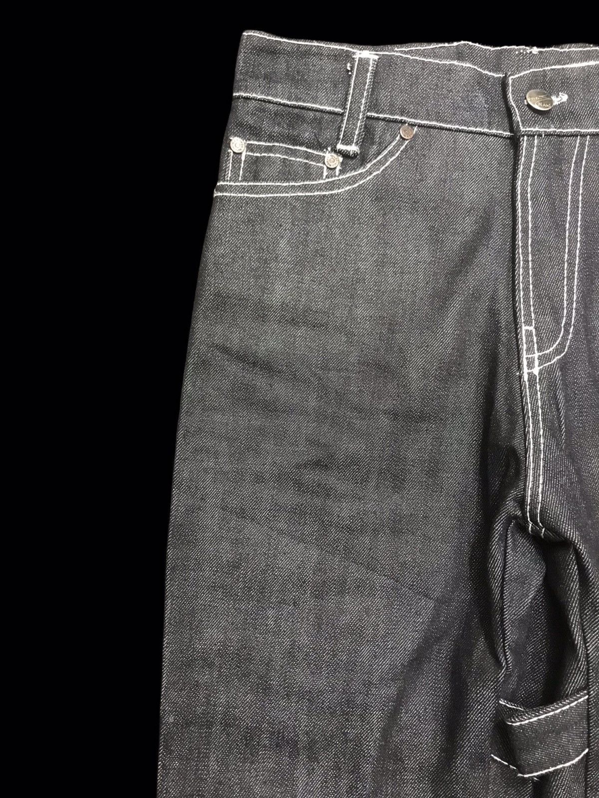 Other 💥AVANT GARDE💥OCTMAMI BONDAGE BELL BOTTOM STURDY DENIM F248 Size US 26 / EU 42 - 4 Thumbnail