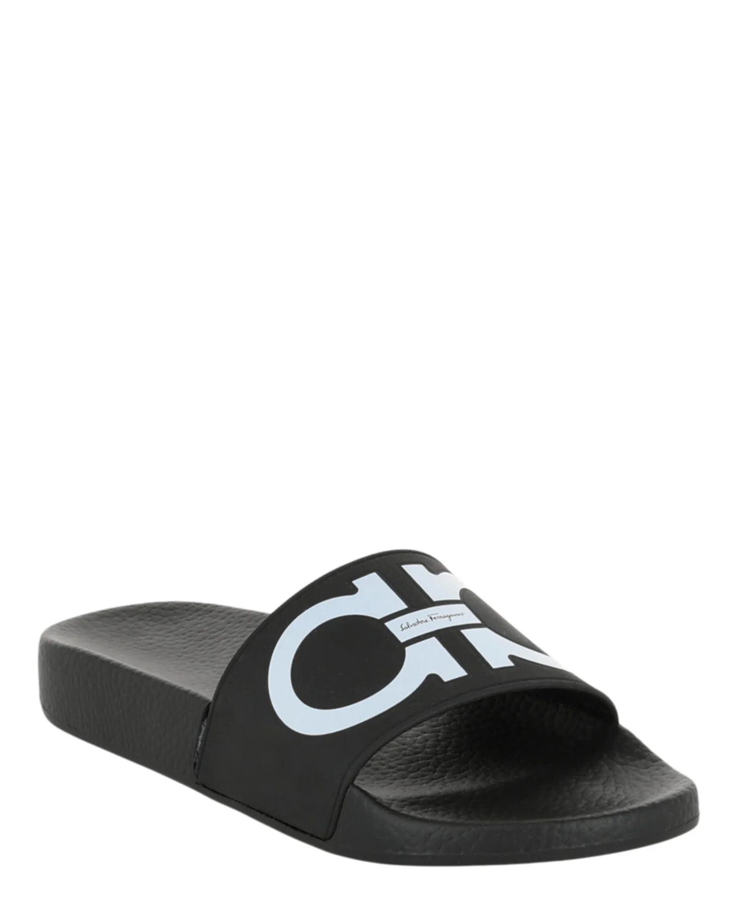 Salvatore Ferragamo o1y0426 Slippers in Black/White Size US 5 / IT 35 - 2 Thumbnail