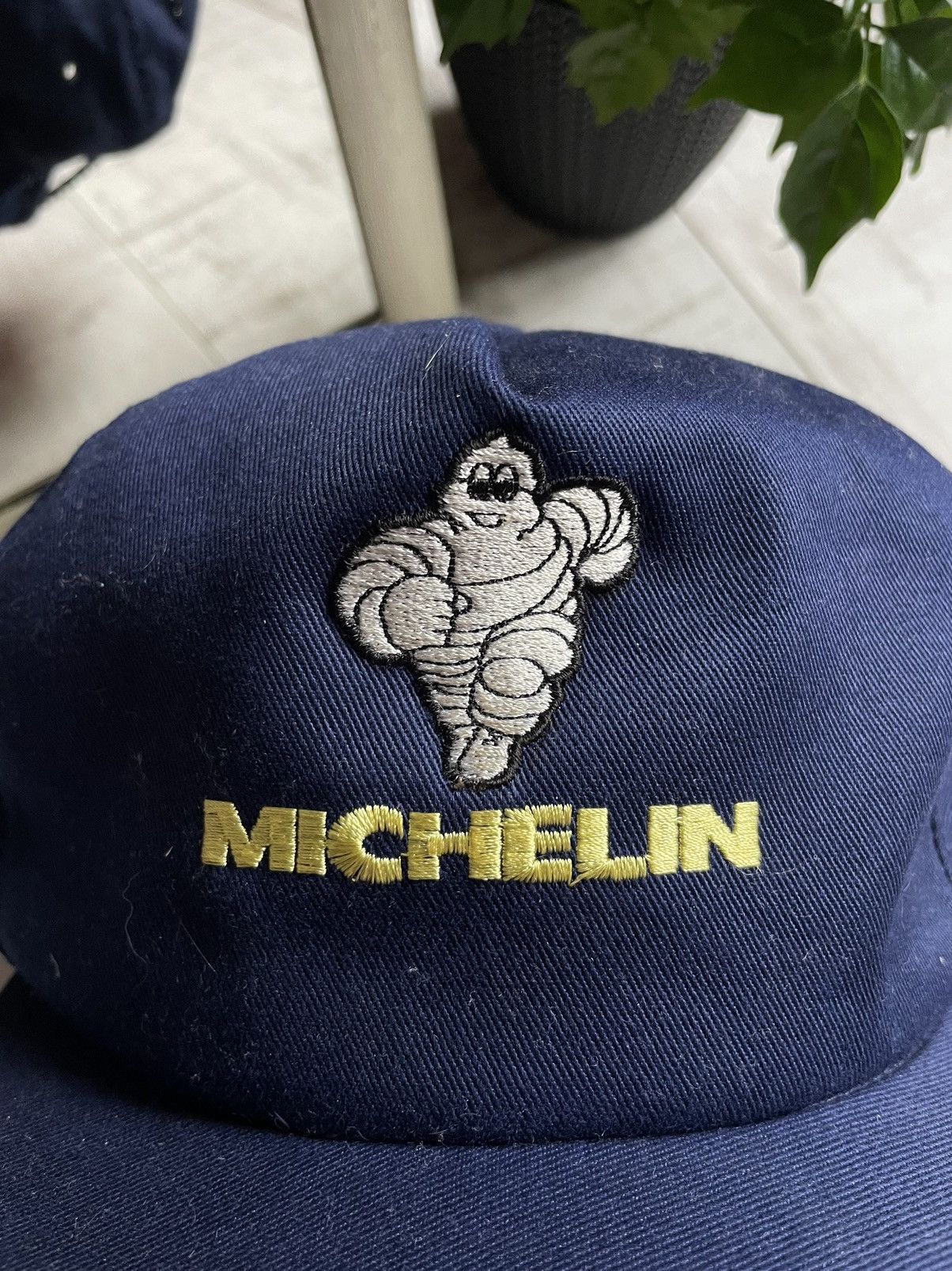 Japanese Brand × Vintage Michelin 90’s RARE Hat Cap Racing Vintage Y2K Blue Size ONE SIZE - 3 Thumbnail