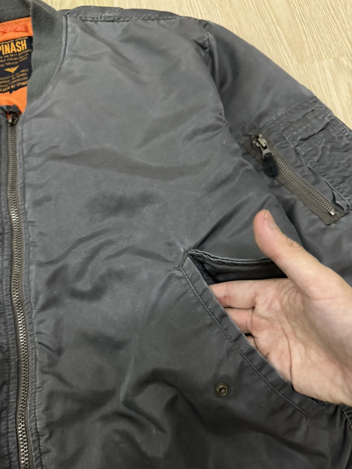 Japanese Brand × Vintage Vintage Spinash bomber jacket Size US L / EU 52-54 / 3 - 4 Thumbnail