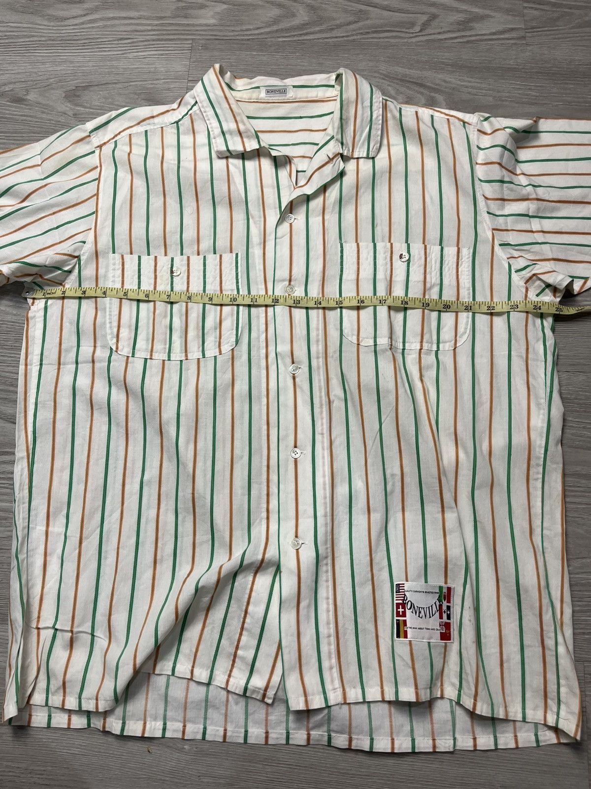 Boneville Vintage CP Company Boneville Stripes Button up Shirt Size US XL / EU 56 / 4 - 9 Thumbnail
