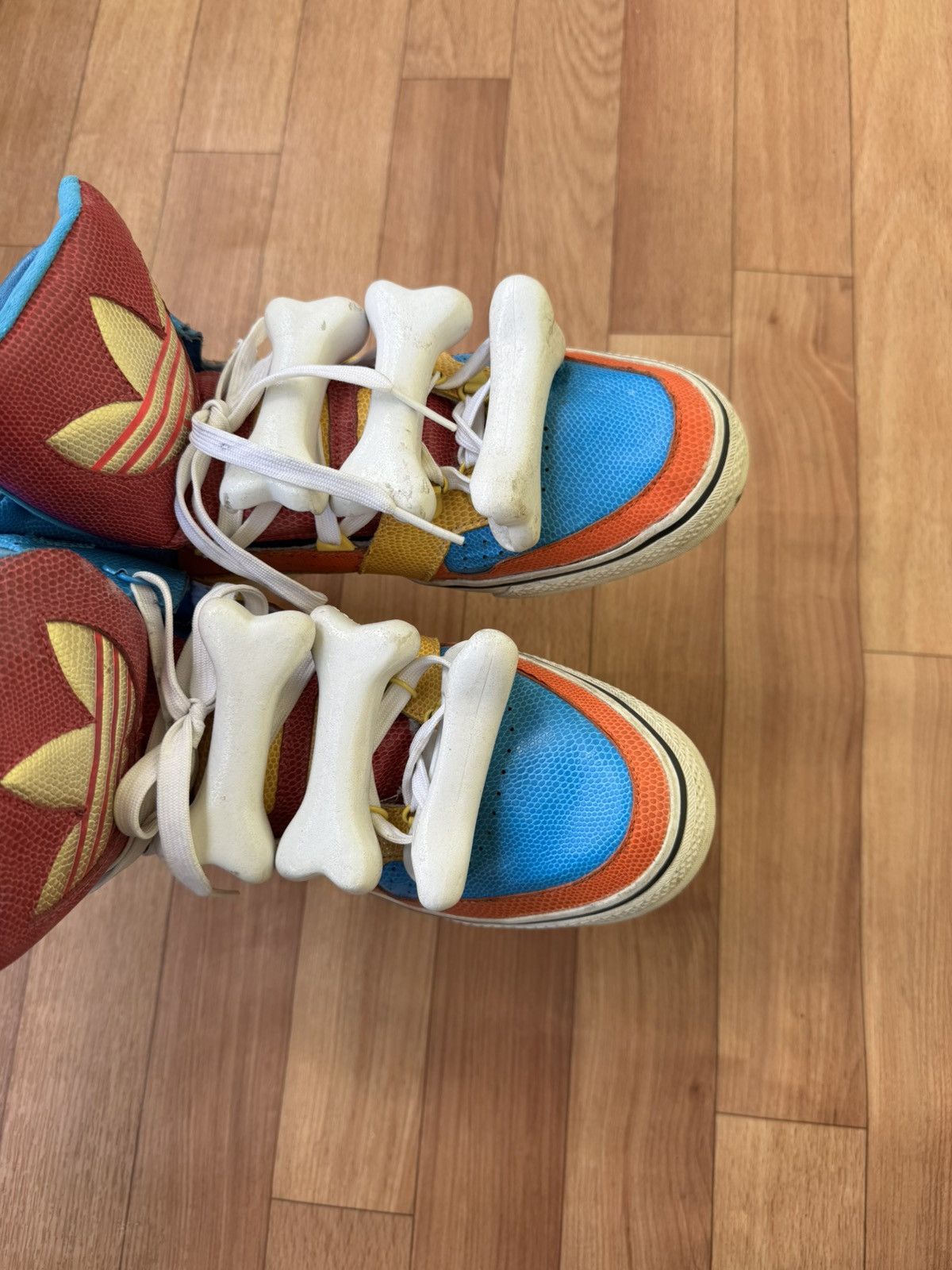 Adidas × Jeremy Scott 🔥🥹Jeremy Scott x Adidas S/S 14 bones sneakers Size US 11.5 / EU 44-45 - 10 Thumbnail