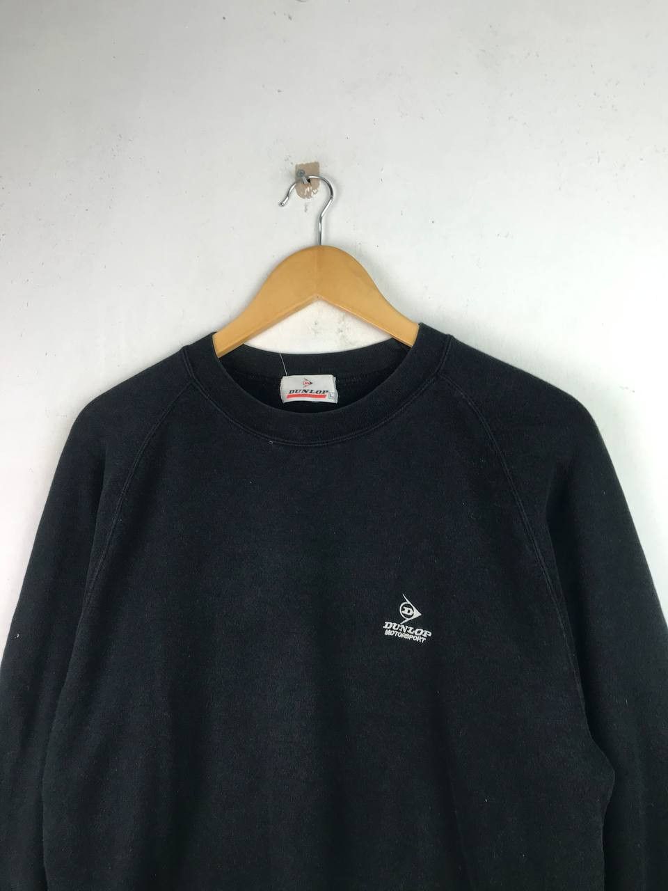 Dunlop × Vintage Vintage Dunlop All Black sweatshirt Size US L / EU 52-54 / 3 - 5 Thumbnail