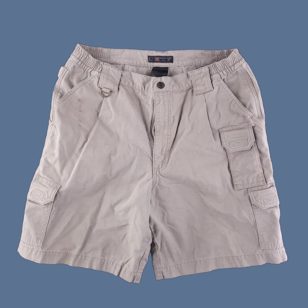 Vintage 511 Tactical Shorts Mens 34 Cargo Beige 5.11 34 in Regular Brown Tan Canvas Utility Work Casual Jeans? Size US 34 / EU 50 - 1 Thumbnail
