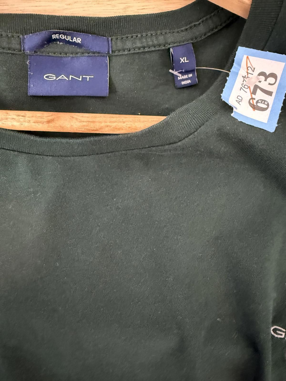 Gant GANT Regular Fit Dark Green T-Shirt Size XL Size US XL / EU 56 / 4 - 2 Thumbnail
