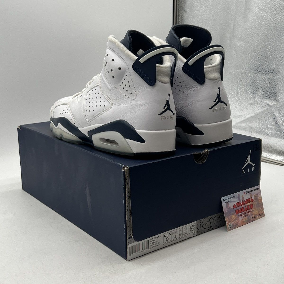 Jordan Brand Air Jordan 6 midnight navy Size US 9.5 / EU 42-43 - 4 Thumbnail