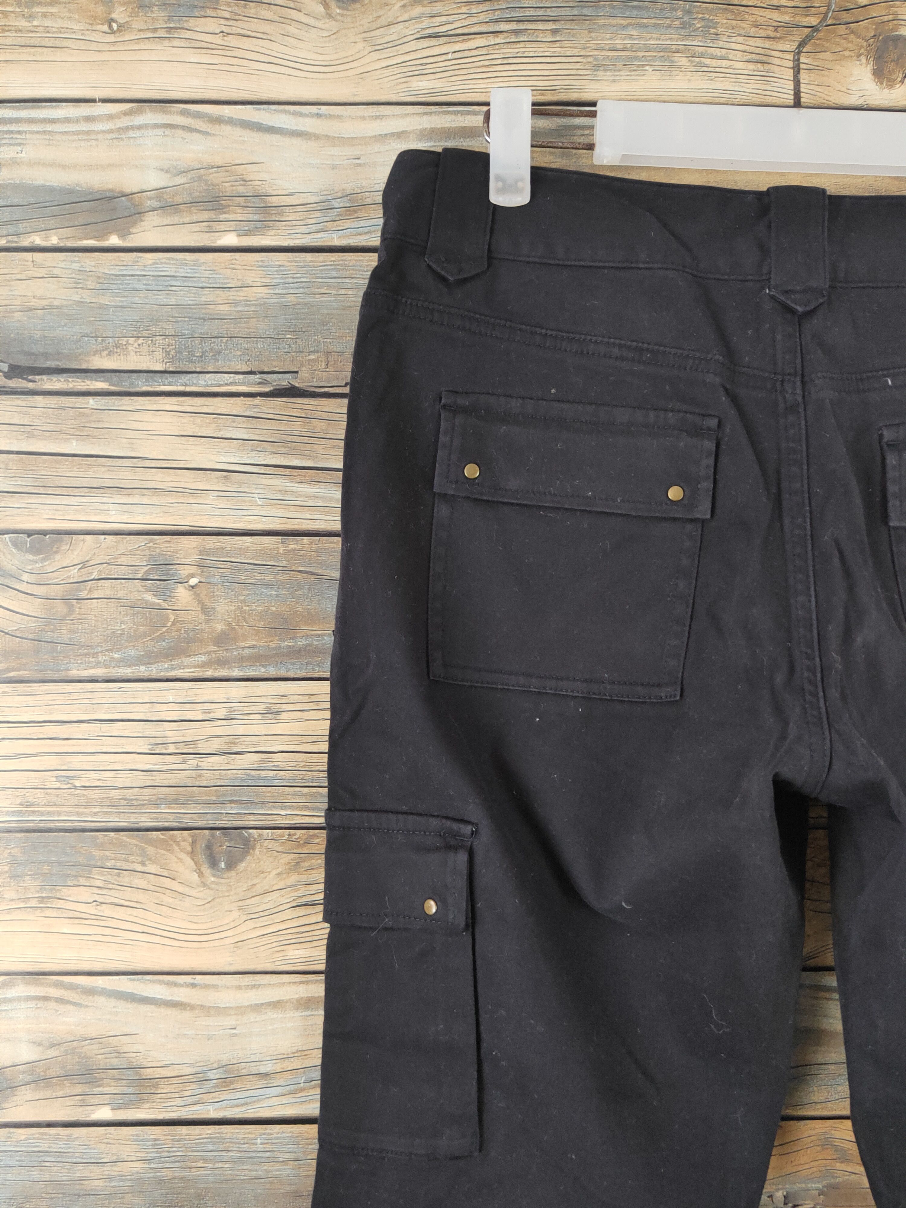 Japanese Brand DL Japanese Brand Black Multipocket Cargo Pants #2101 Size 29" - 8 Thumbnail