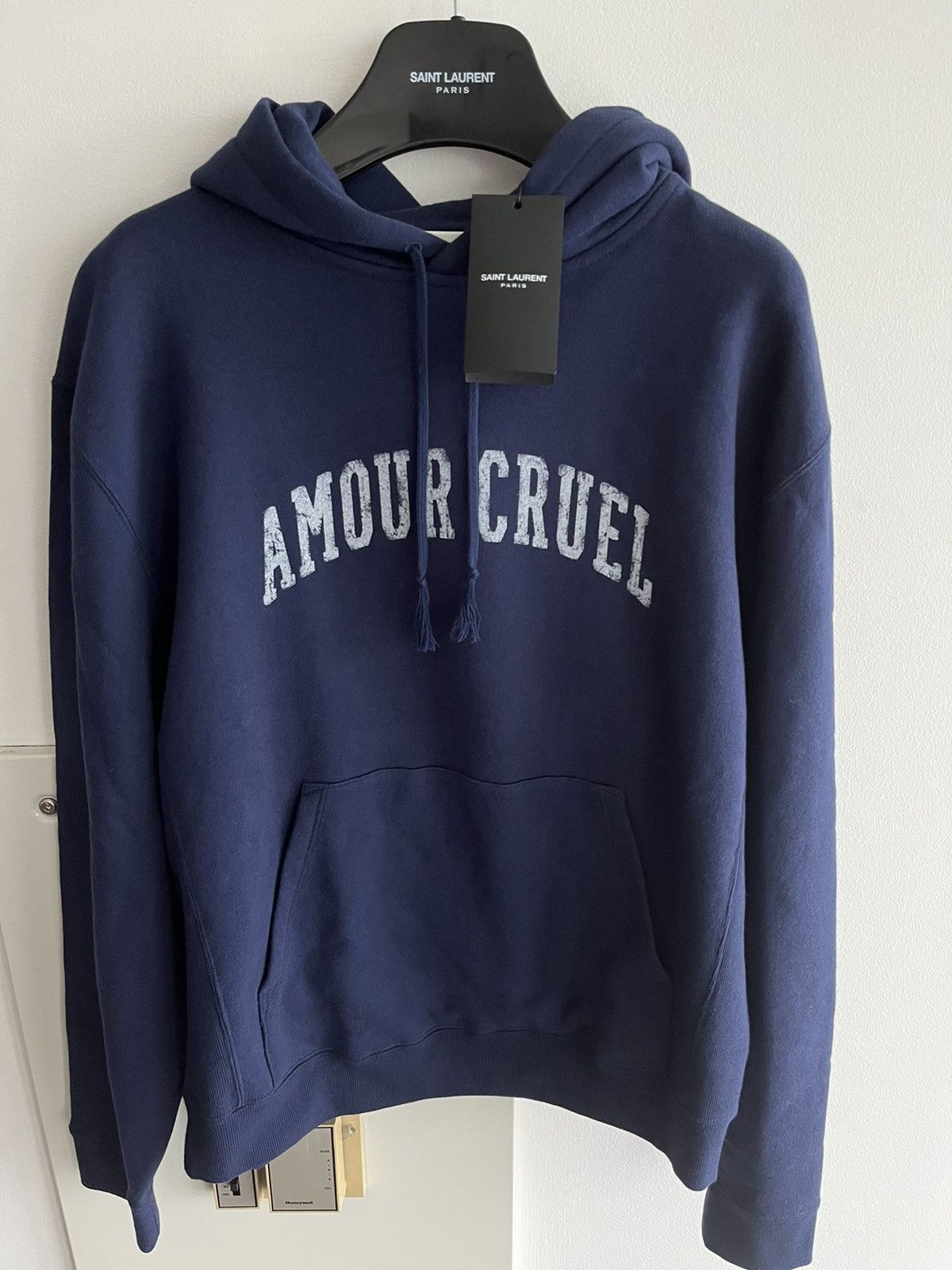 Hedi Slimane $1,095 Value Super Runway Saint Laurent Hoodie Size US M / EU 48-50 / 2 - 1 Thumbnail