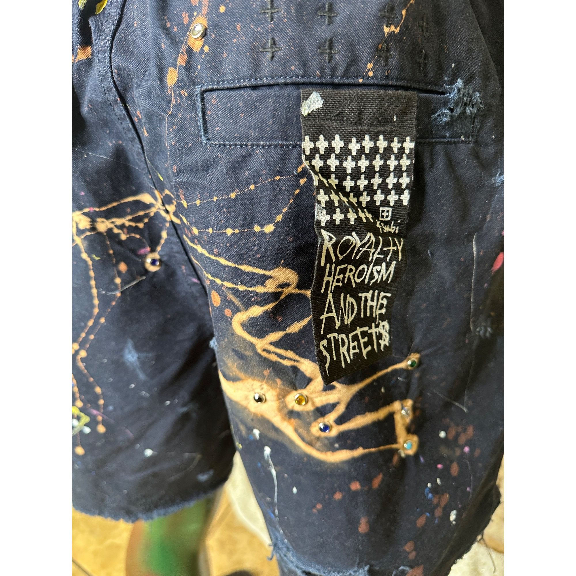 Ksubi DRO Lab LTD Custom 1/1 ART x Ksubi Shorts Size US 36 / EU 52 - 16 Thumbnail