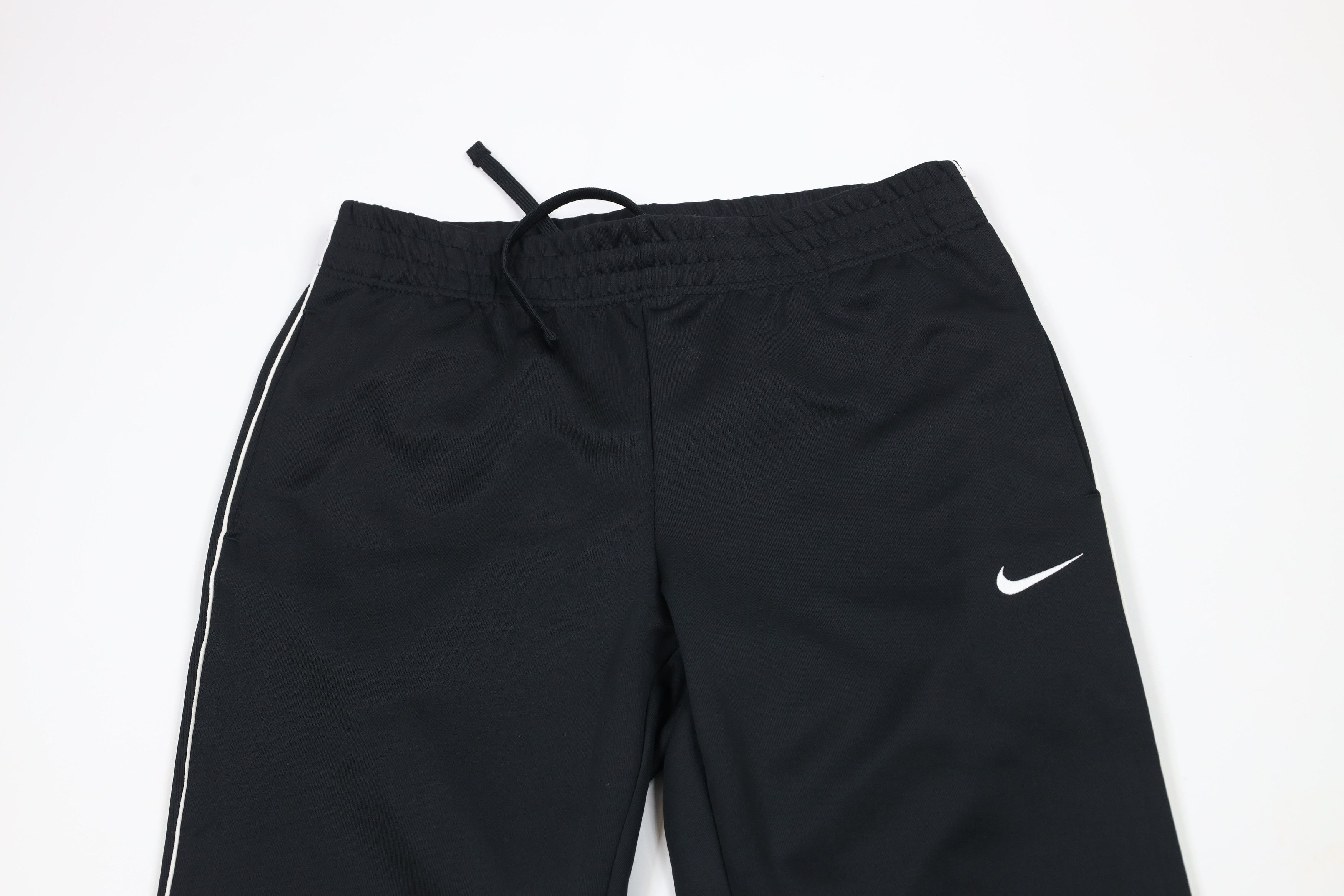 Nike × Vintage Vintage Nike Scott Mini Swoosh Wide Leg Sweatpants Black Size US 34 / EU 50 - 2 Thumbnail