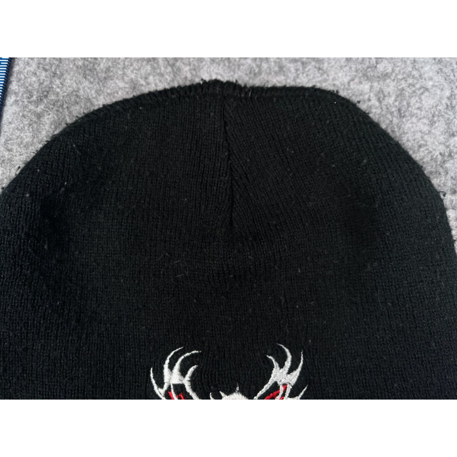 Vintage Promo Headwear Eagle Bird Logo Beanie Adult One Size Black Knit 100% Acrylic Outdoor Hat/Beanie Mens Womens Unisex Balls? Size ONE SIZE - 4 Thumbnail