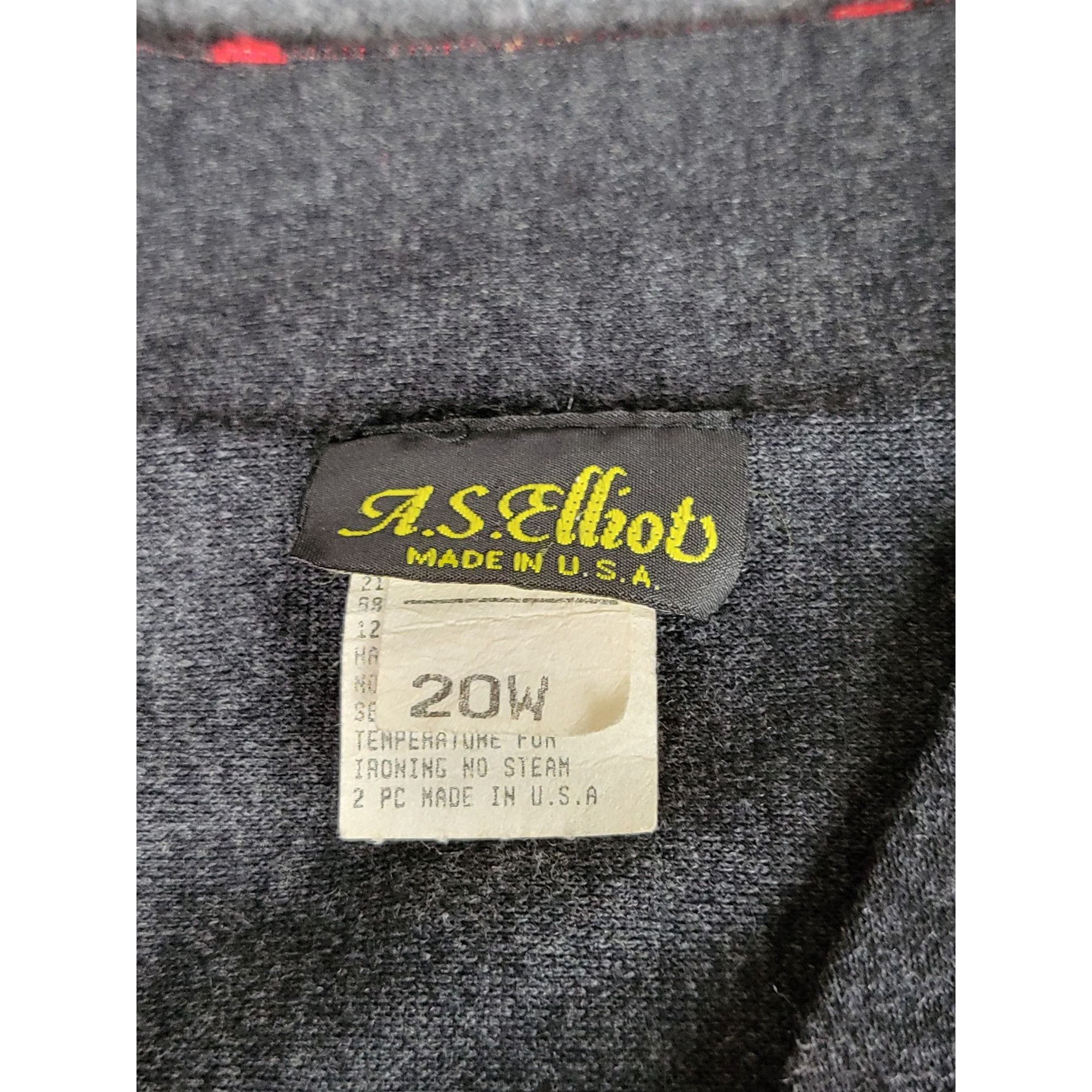 Vintage Vintage A.S. Elliott Cardigan Women Sz 20W Argyle Festive Ho Size XXL / US 16-18 / IT 52-54 - 8 Thumbnail