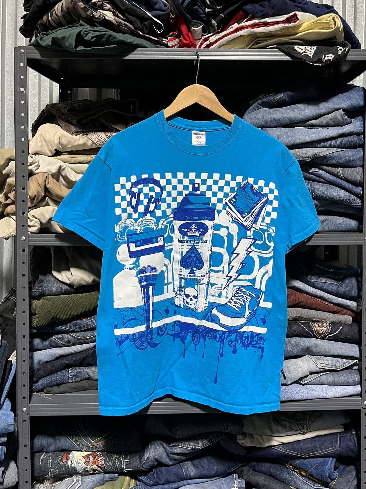 Ecko Unltd. × JNCO × Vintage Crazy Y2K Graffiti Skater Grunge Tee Shirt Ecko JNCO Style Size US M / EU 48-50 / 2 - 1 Thumbnail