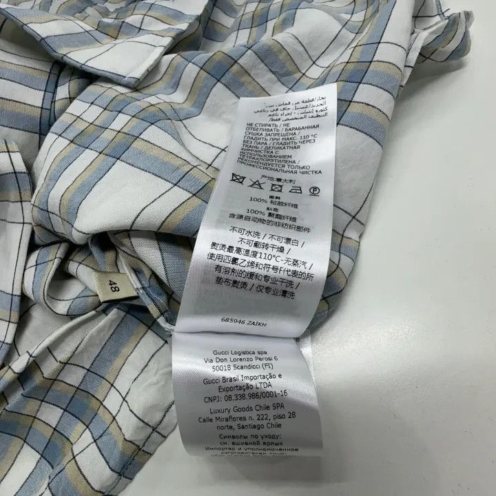 Gucci Gucci Gucci Love Parade Plaid Short Sleeve Shirt -2506 Size US M / EU 48-50 / 2 - 4 Thumbnail