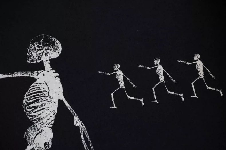 Yohji Yamamoto Yohji Yamamoto 94 AW Skull Long Sleeve 2505-Nextarrow Size US M / EU 48-50 / 2 - 5 Thumbnail