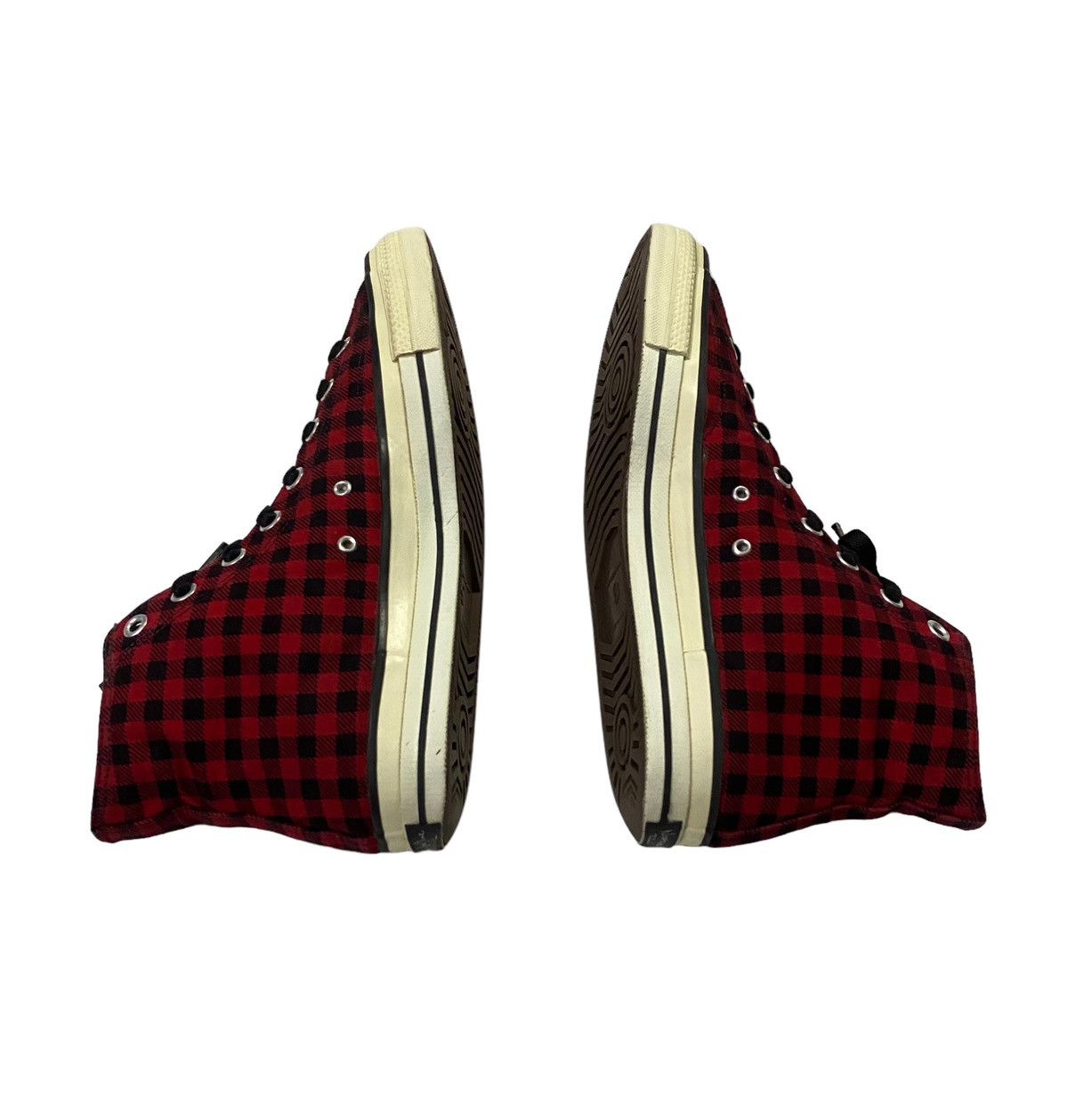 Number (N)ine NUMBER (N)INE Red Plaind Punk Sneakers Size US 9 / EU 42 - 13 Thumbnail