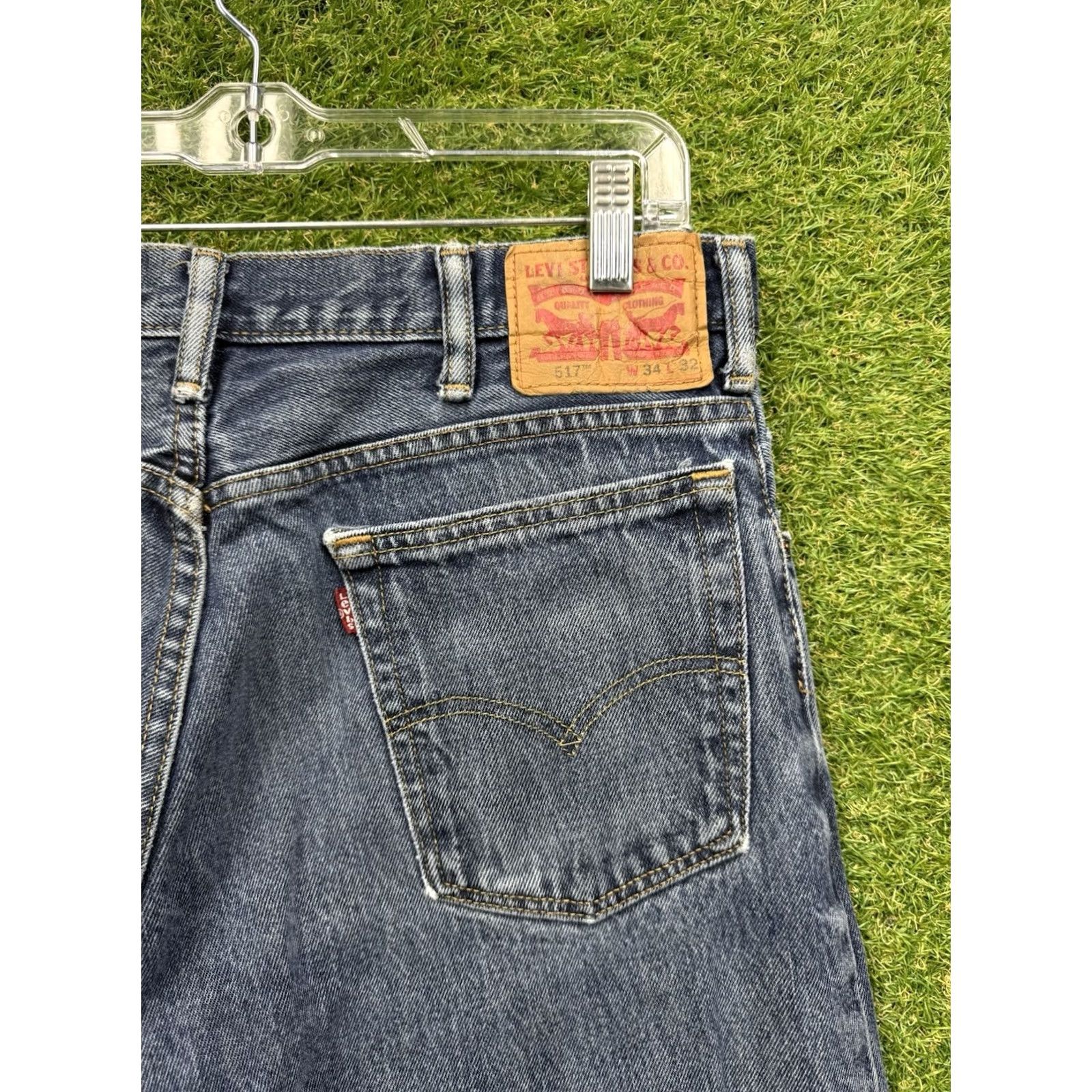 Levi's Levis 517 Jeans Mens 34x32 Medium Wash Bootcut Denim Cowboy Western Workwear Jeans Size US 34 / EU 50 - 4 Thumbnail