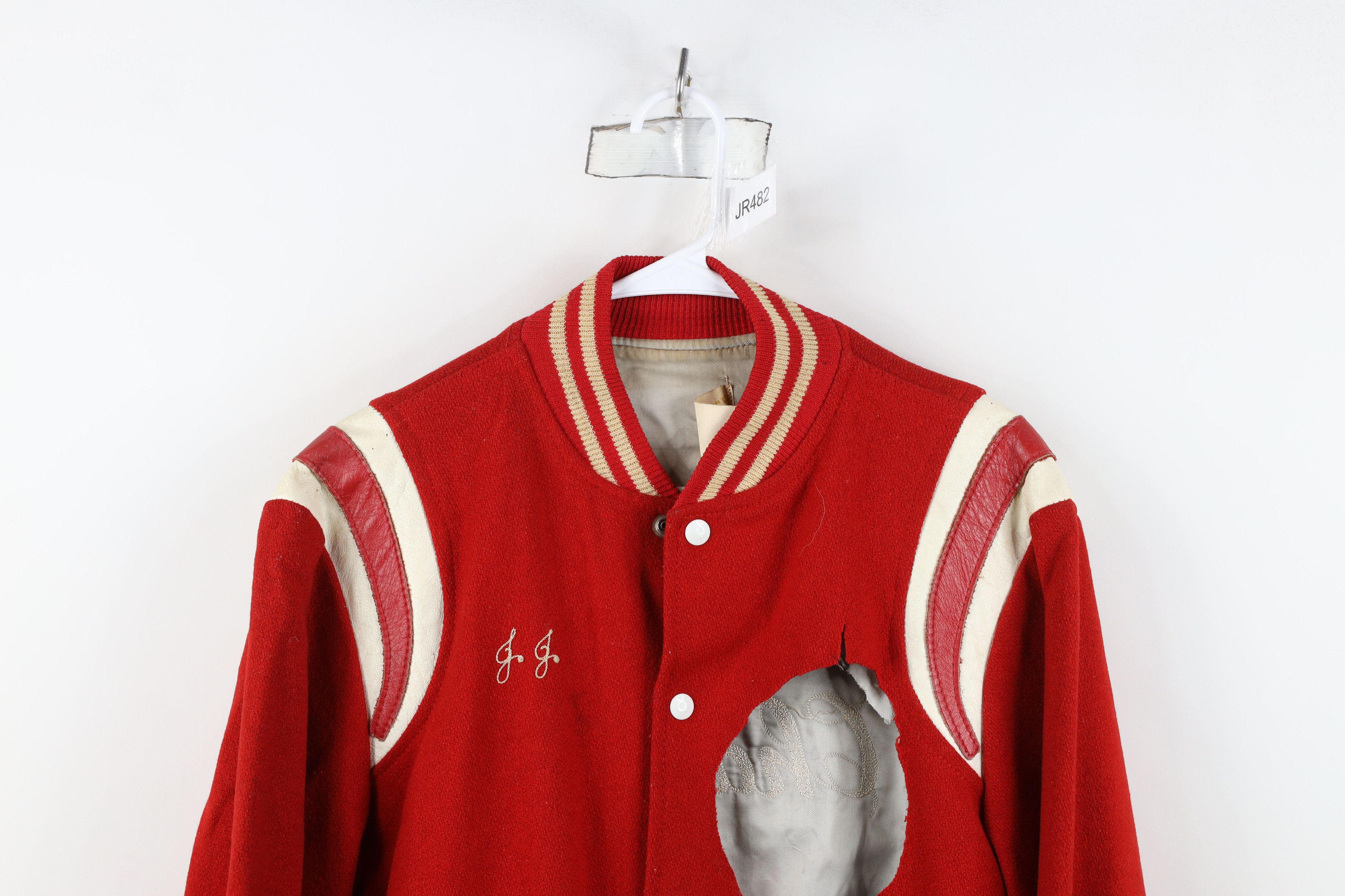 Vintage Vintage 70s Streetwear Stitch Varsity Letterman Jacket USA Size US M / EU 48-50 / 2 - 2 Thumbnail