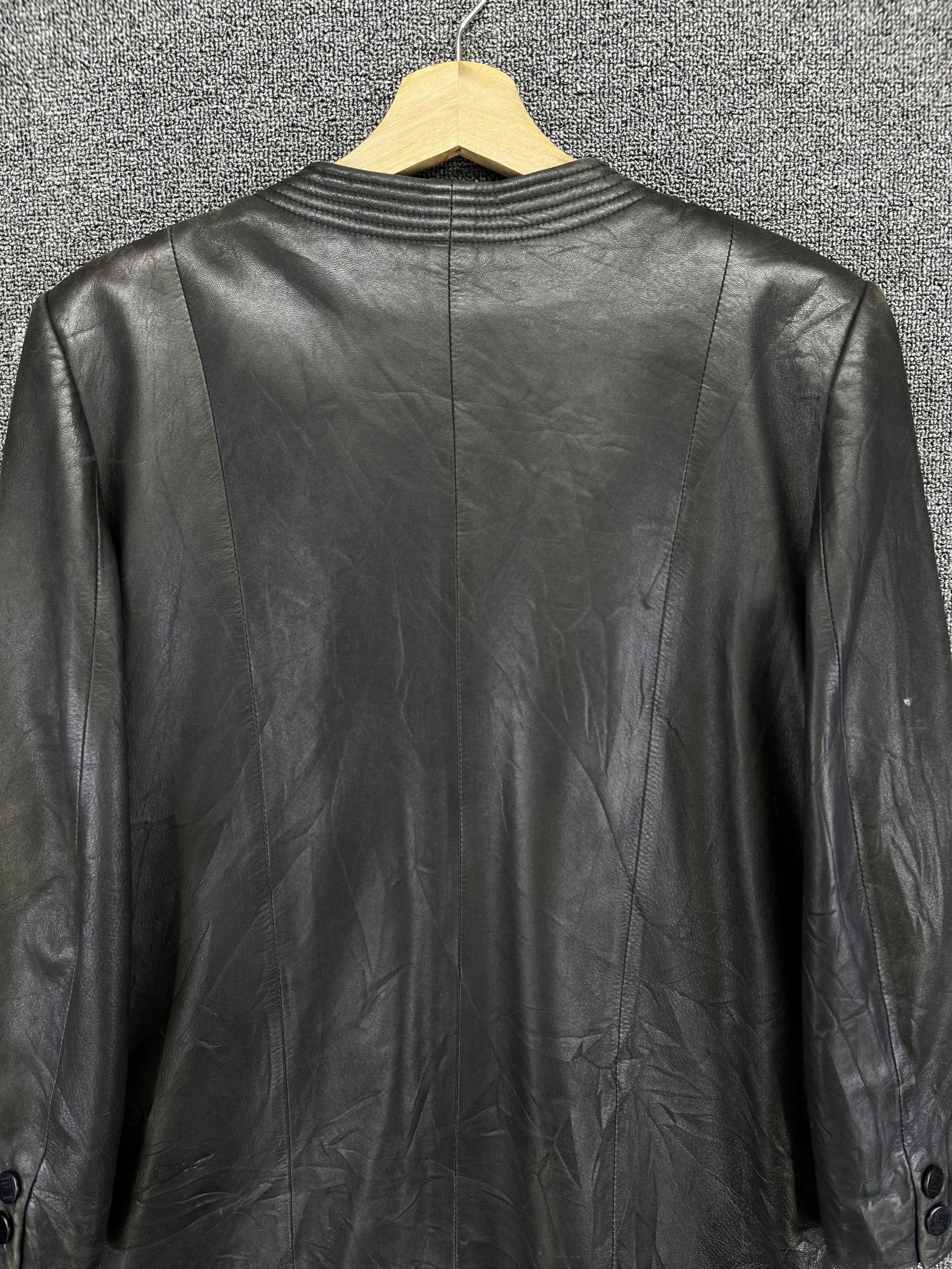 Balmain Vintage Pierre Balmain Luxury Button Up Leather Jacket Size L / US 10 / IT 46 - 13 Thumbnail