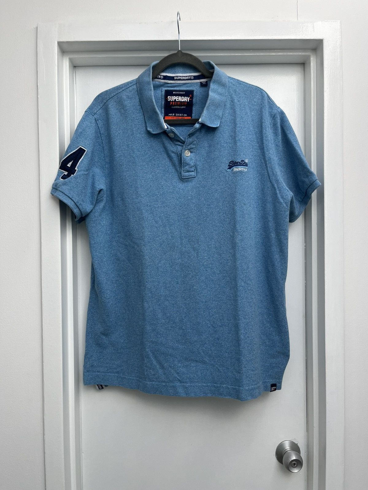 Superdry Superdry Classic Pique Polo Shirt Blue Size 4XL Size US XXL / EU 58 / 5 - 1 Thumbnail